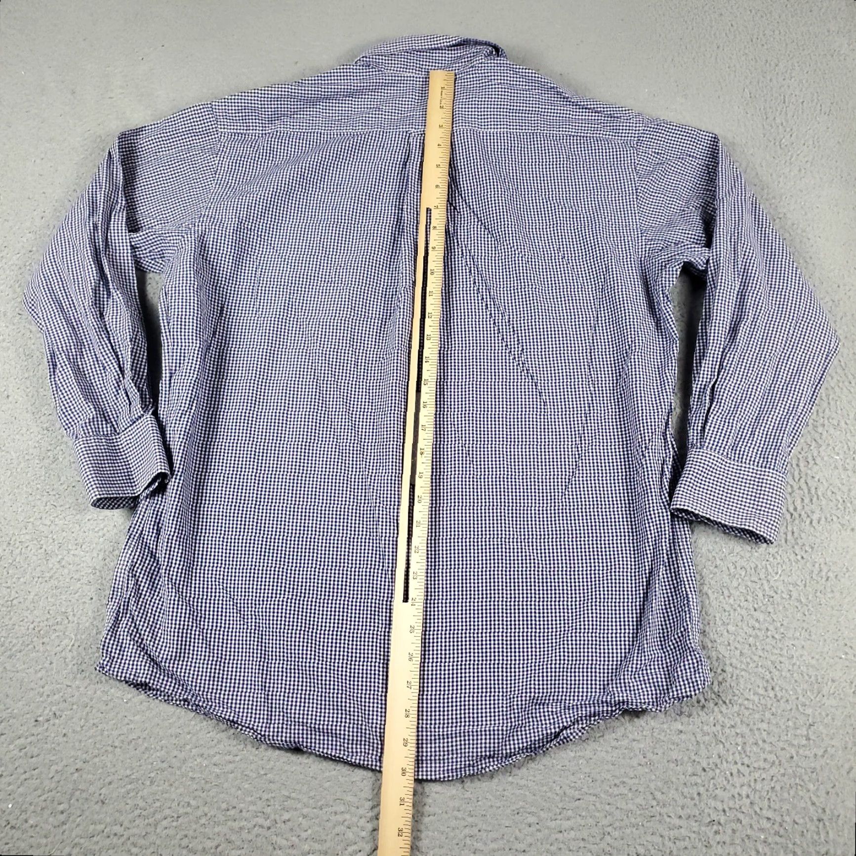 Tommy Hilfiger VINTAGE? No. Tommy Hilfiger Shirt Mens Large Blue Check Casual Button-Up Long Sleeve Size US L / EU 52-54 / 3 - 3 Thumbnail