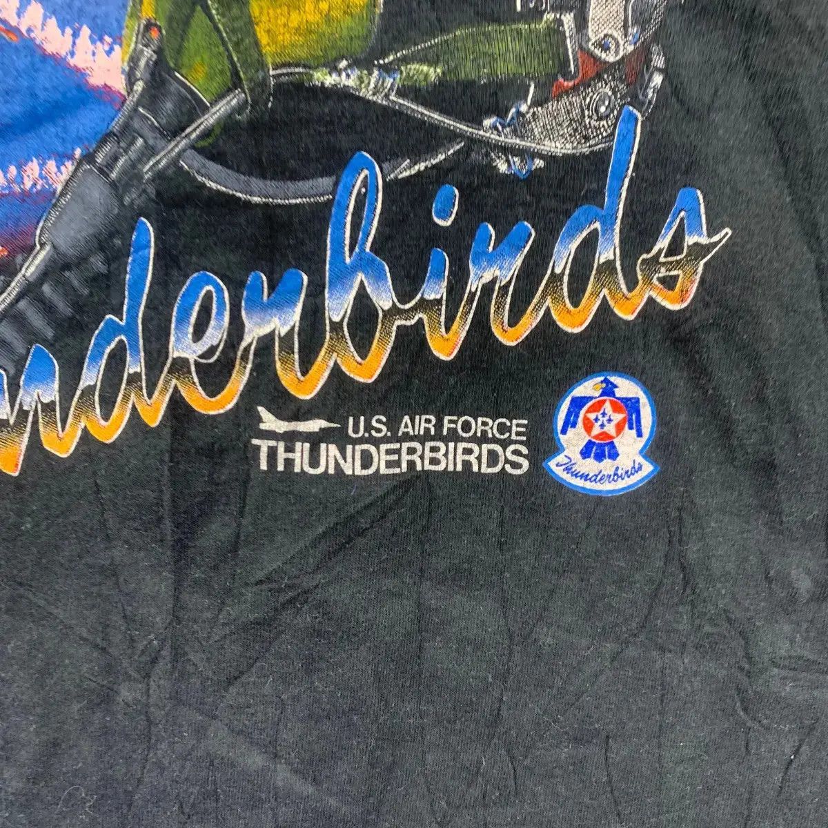 Vintage Vintage USAF AIR FORCE THUNDERBIRDS Fighter Jet Tee Shirt Size US XL / EU 56 / 4 - 3 Thumbnail
