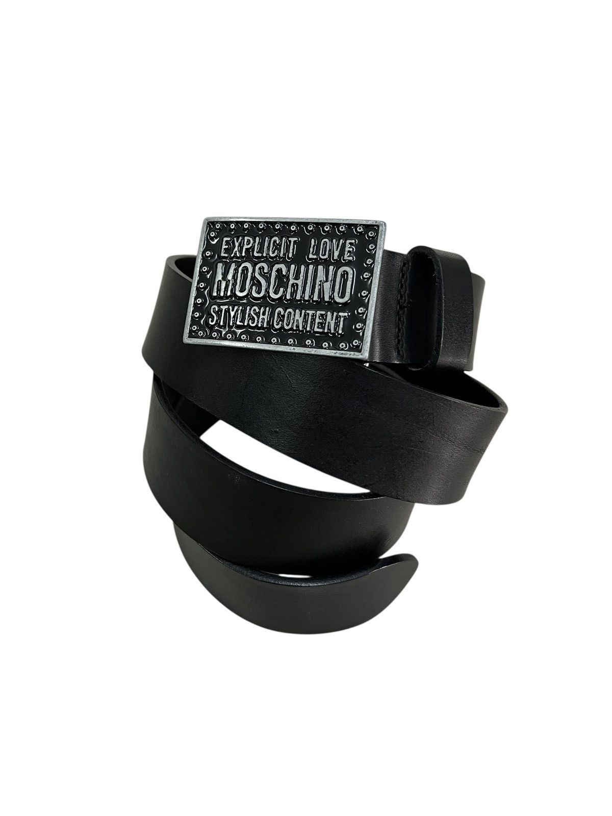 Moschino Moschino ‘Explicit Love” Leather Belt Size ONE SIZE - 1 Thumbnail