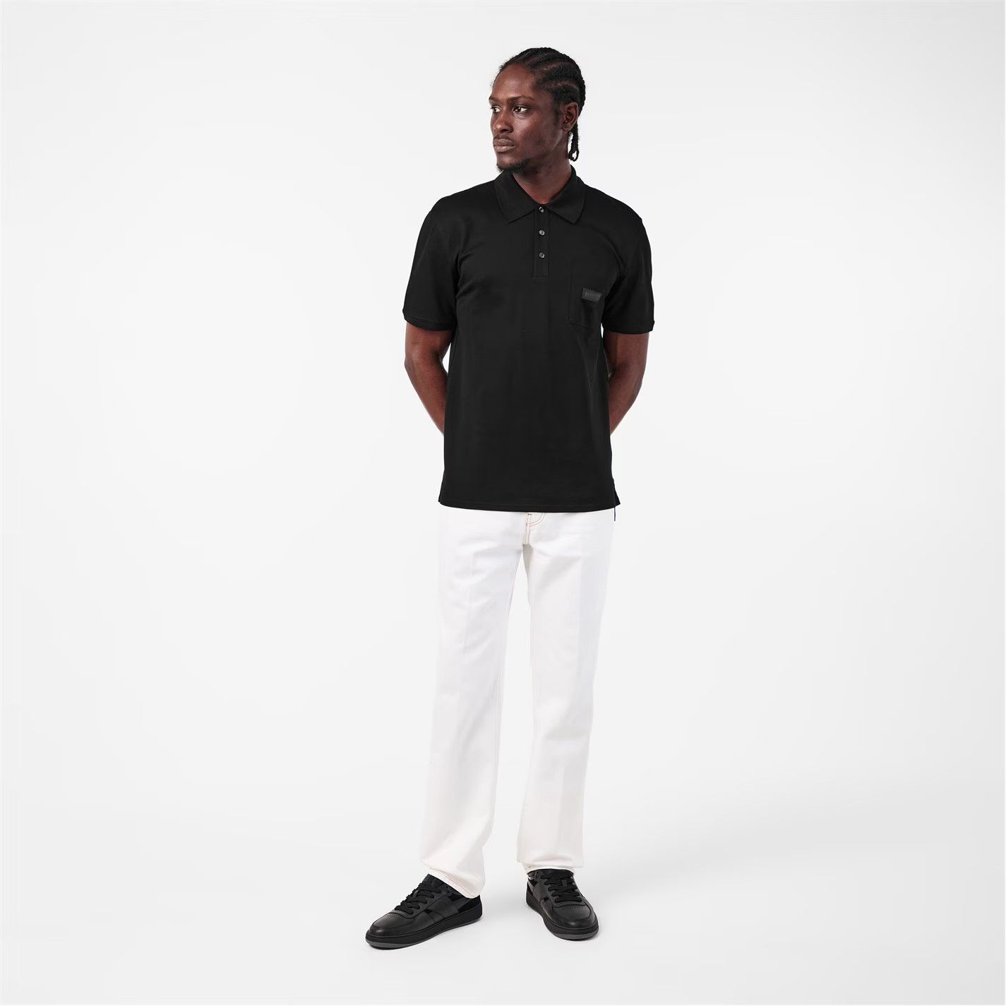 Givenchy o1g2r1mq0426 Short Sleeve Stretch Polo Shirt in Black Size US M / EU 48-50 / 2 - 6 Thumbnail