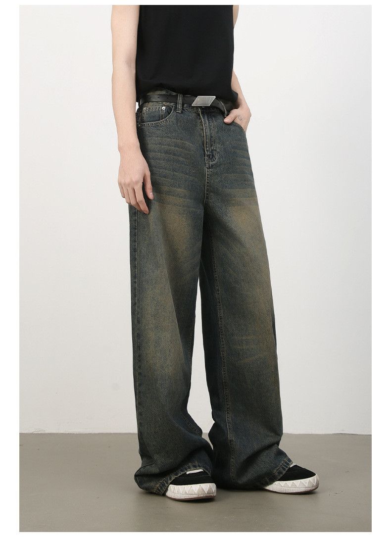 Vintage Distressed vintage men's washed loose straight leg jeans Size US 32 / EU 48 - 3 Thumbnail