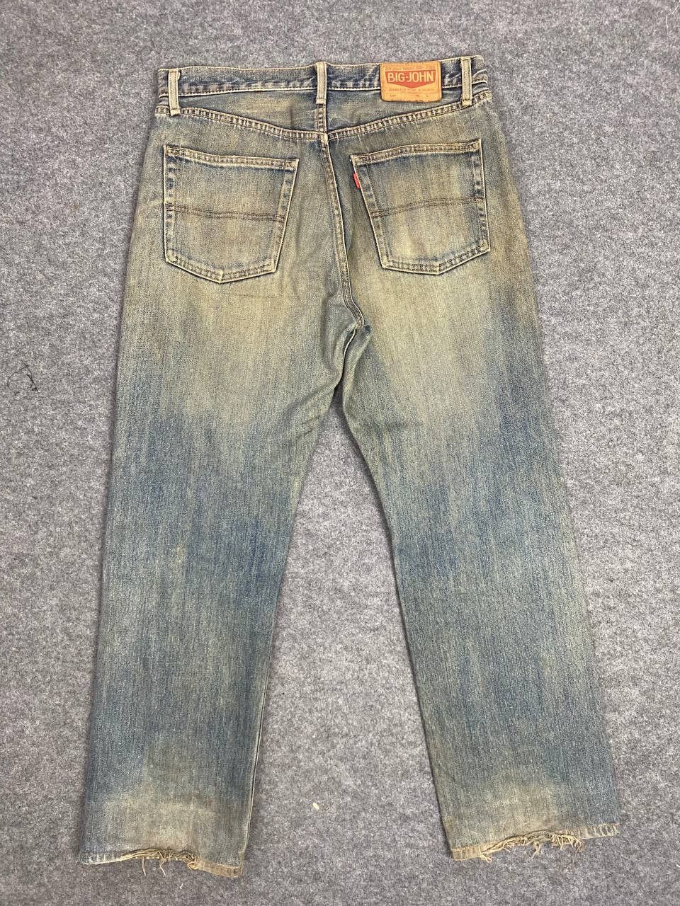 Big John vintage big john big washing distressed denim Size US 34 / EU 50 - 1 Thumbnail