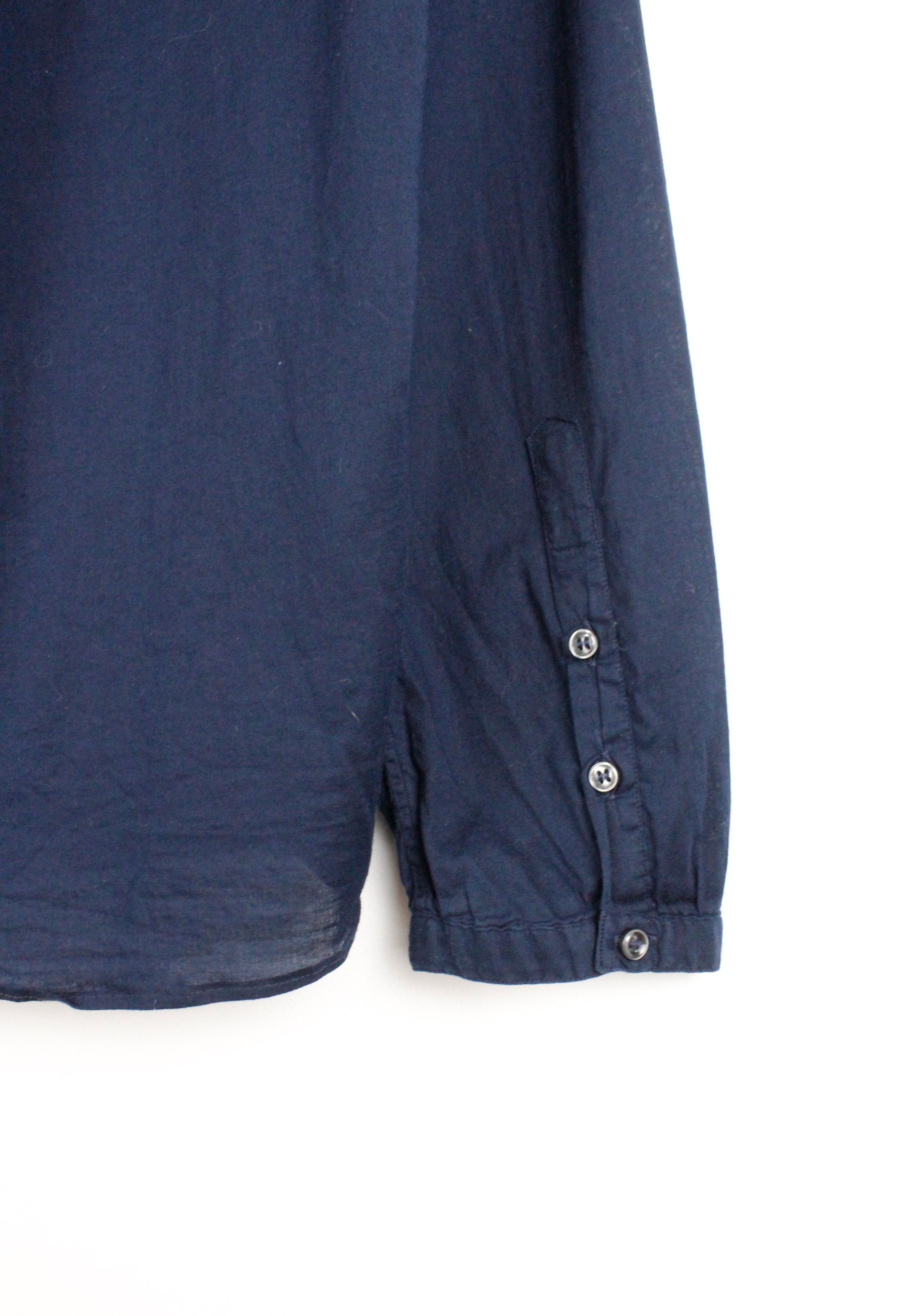 Herno Womens Herno Navy Band Floral Collar Lightweight Shirt Size M / US 6-8 / IT 42-44 - 6 Thumbnail