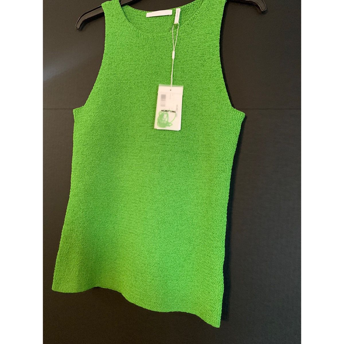 Helmut Lang HELMUT LANG GREEN KNIT LUXURY TANK TOP Size L / US 10 / IT 46 - 7 Thumbnail