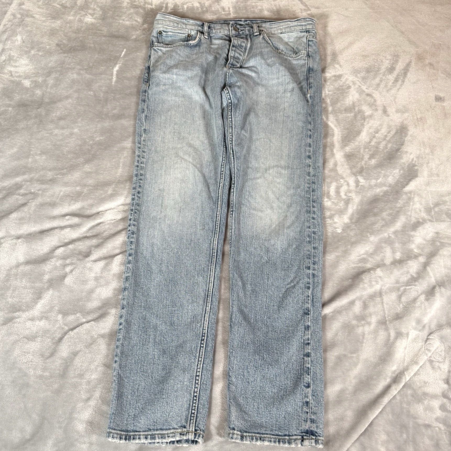Rag & Bone rag & bone Fit 2 Slim Jeans Mens 34x32 Light Wash Button Fly Denim Slim Tapered 5-Pocket Logo Size US 34 / EU 50 - 3 Thumbnail