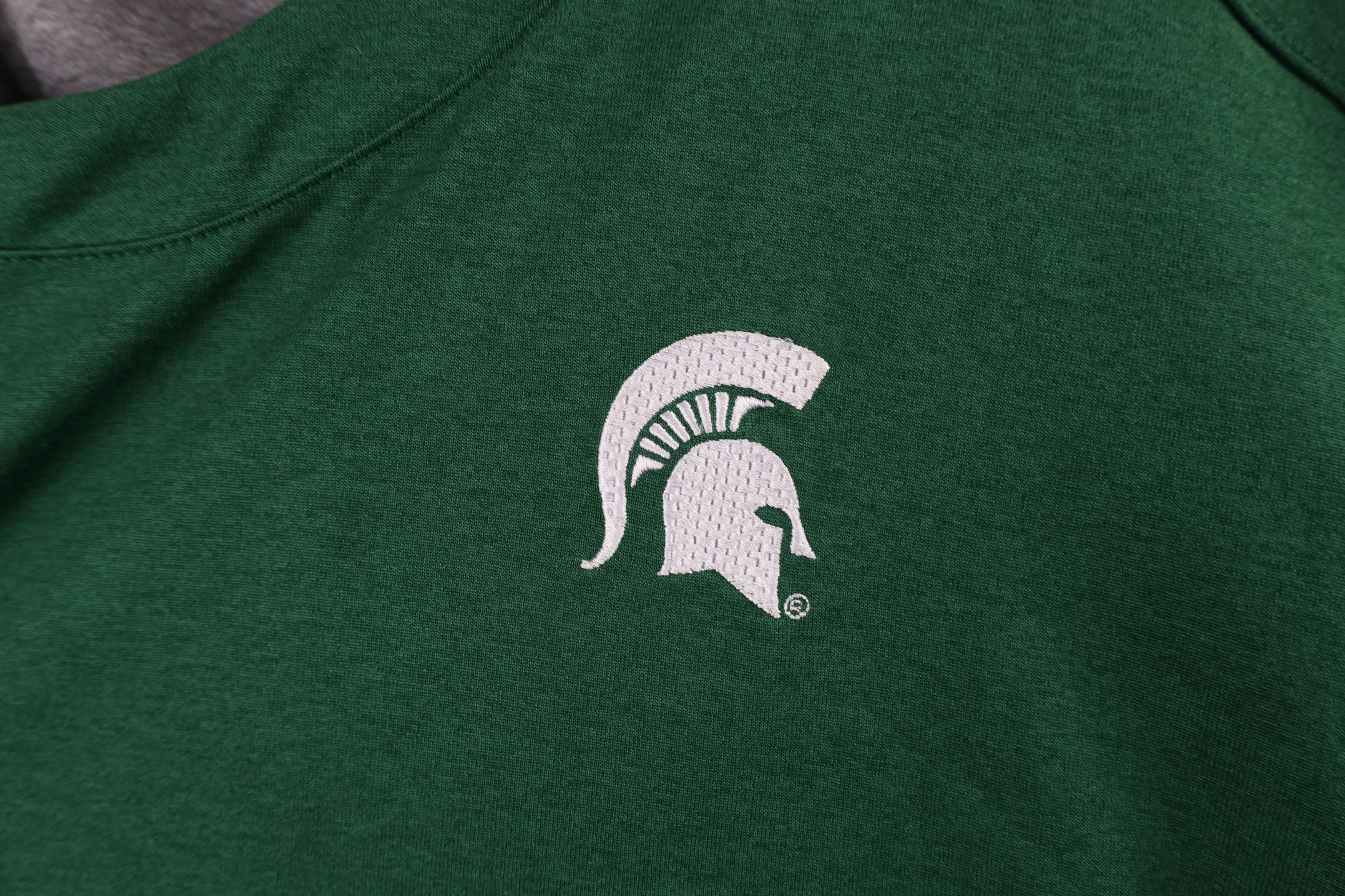 Nike × Vintage Vintage Nike Mini Swoosh Michigan State University T-Shirt Size US XL / EU 56 / 4 - 5 Thumbnail