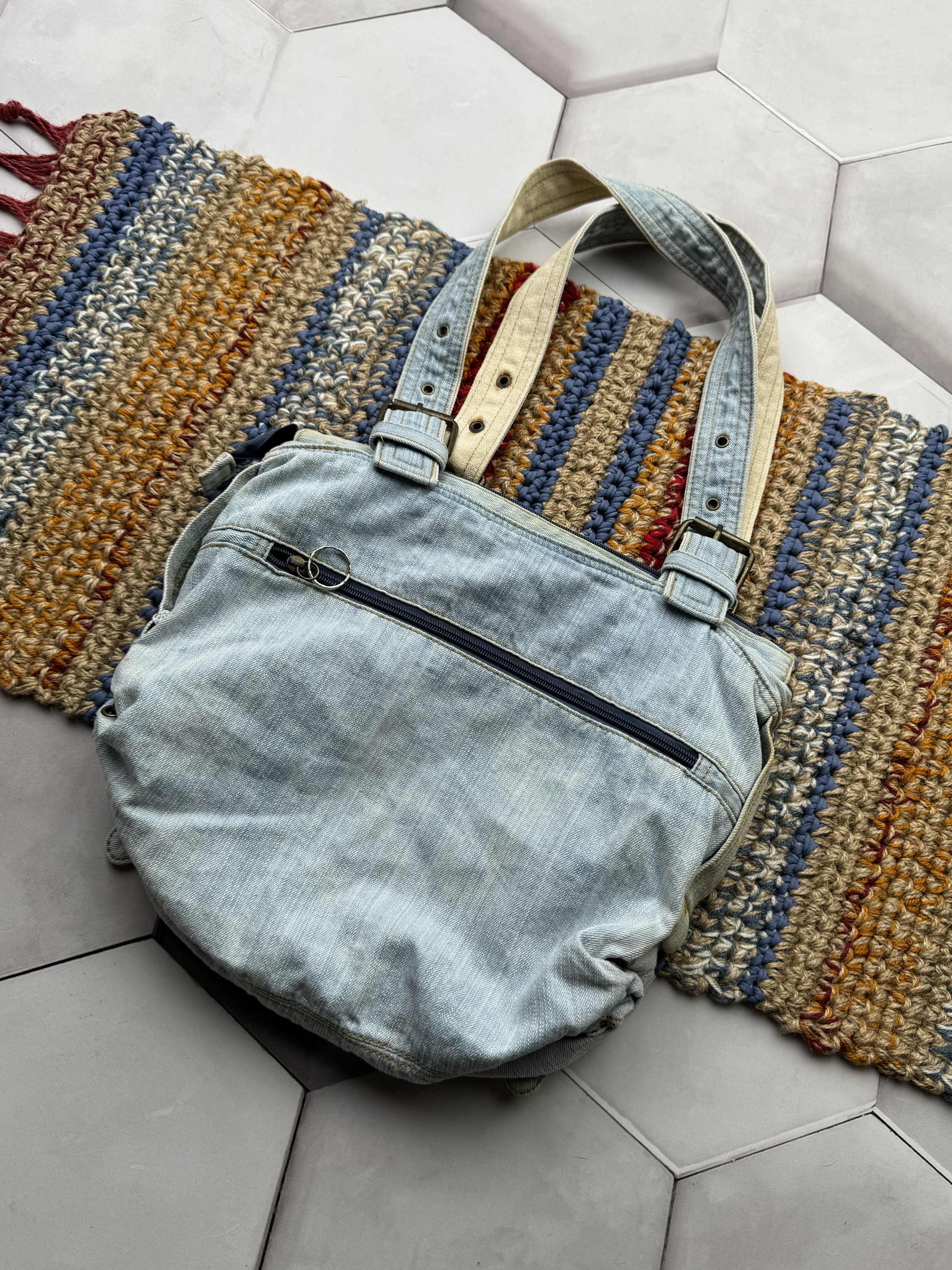 Japanese Brand Vintage Denim Bondage Bag (E4) Size ONE SIZE - 7 Thumbnail