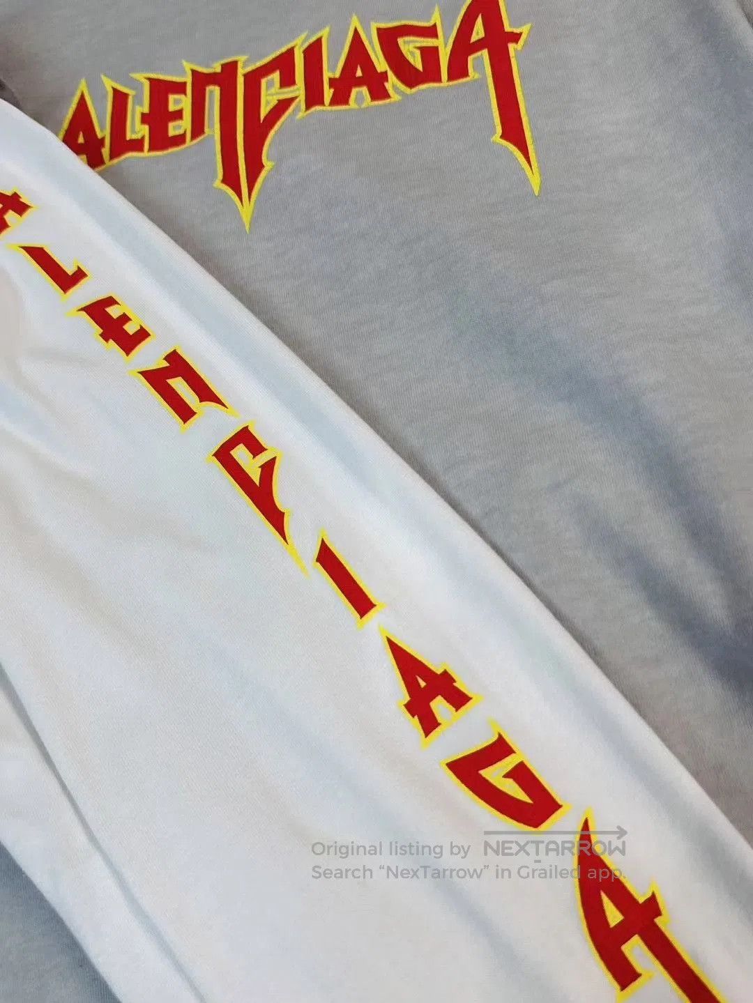 Balenciaga Balenciaga Metallica Lightning Logo Longsleeve T. Size US L / EU 52-54 / 3 - 4 Thumbnail