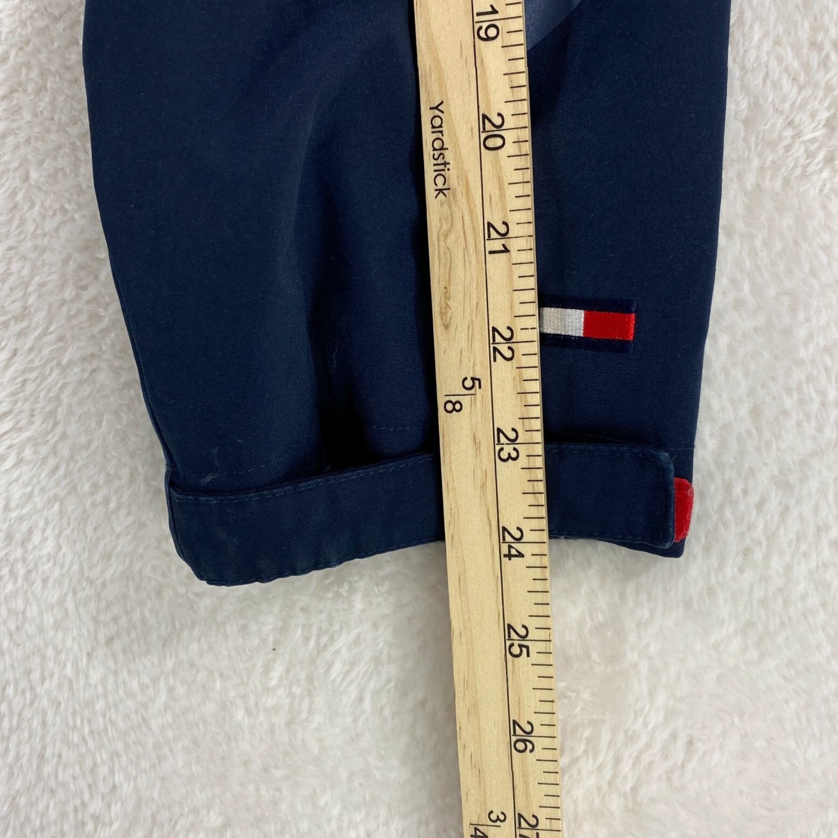 Tommy Hilfiger TOMMY HILFIGER Shell Jacket Women Large Blue Red Full Zip Pockets Zip Zippered Size L / US 10 / IT 46 - 7 Thumbnail
