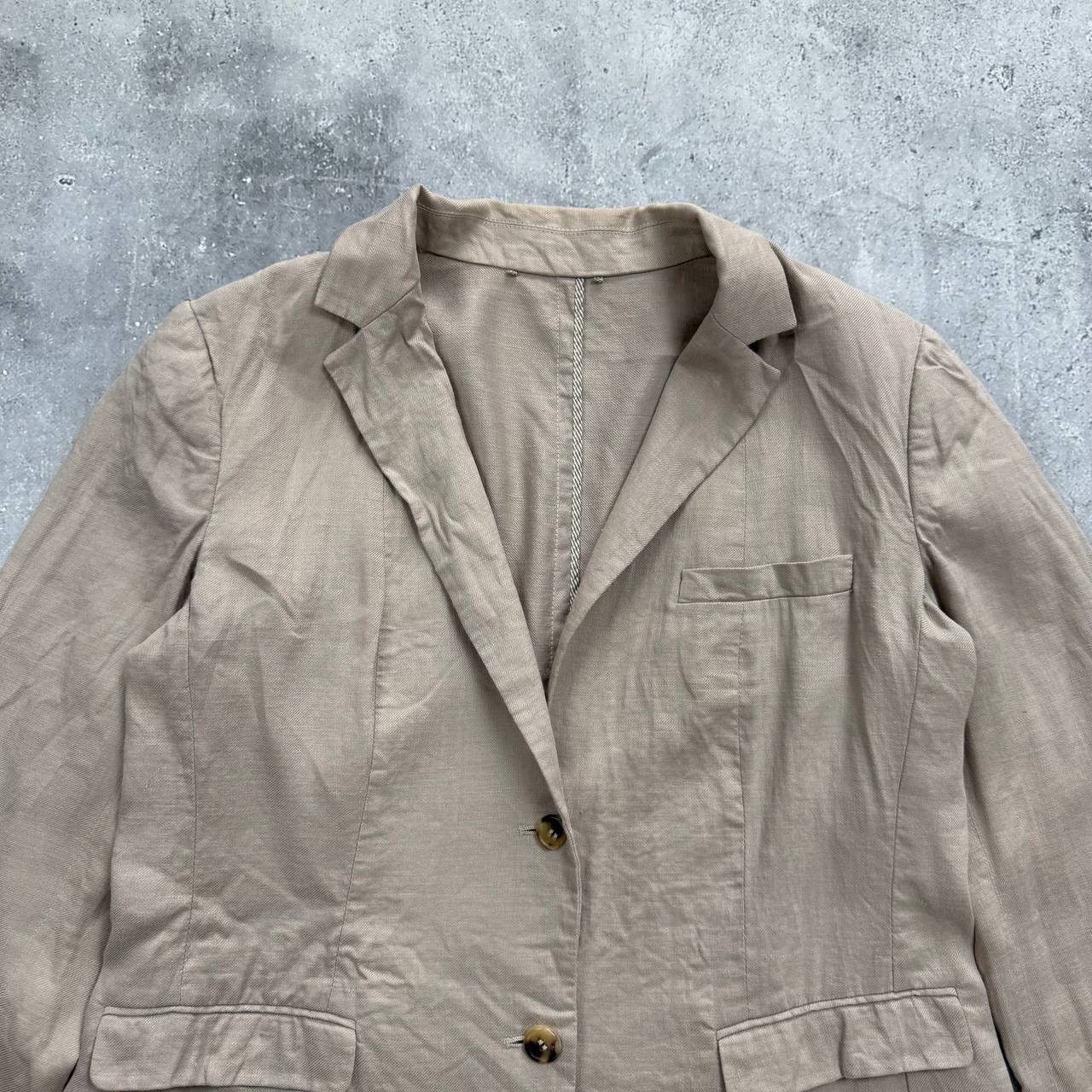 Etro ETRO Milano Two Button Linen Blazer Women’s Beige Size IT 46 Size L / US 10 / IT 46 - 4 Thumbnail