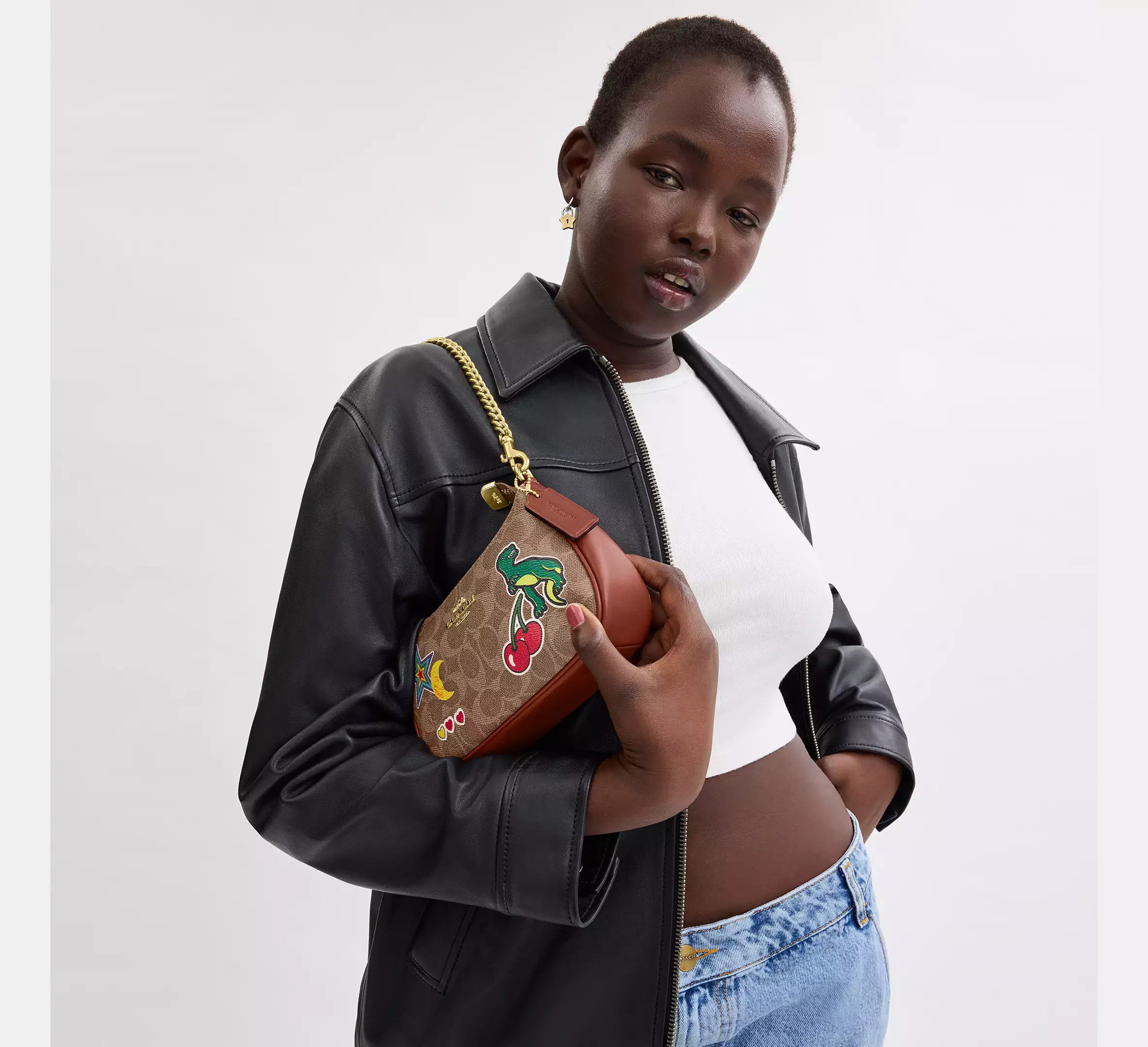 Coach Teri Mini Crossbody Bag In Signature Canvas With Sticker Size ONE SIZE - 10 Thumbnail