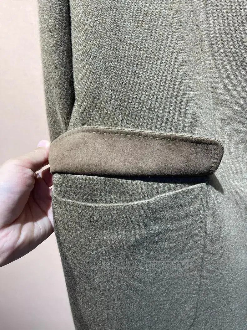 Loro Piana Loro Piana Cashmere Coat with Suede Trim. Size US L / EU 52-54 / 3 - 4 Thumbnail