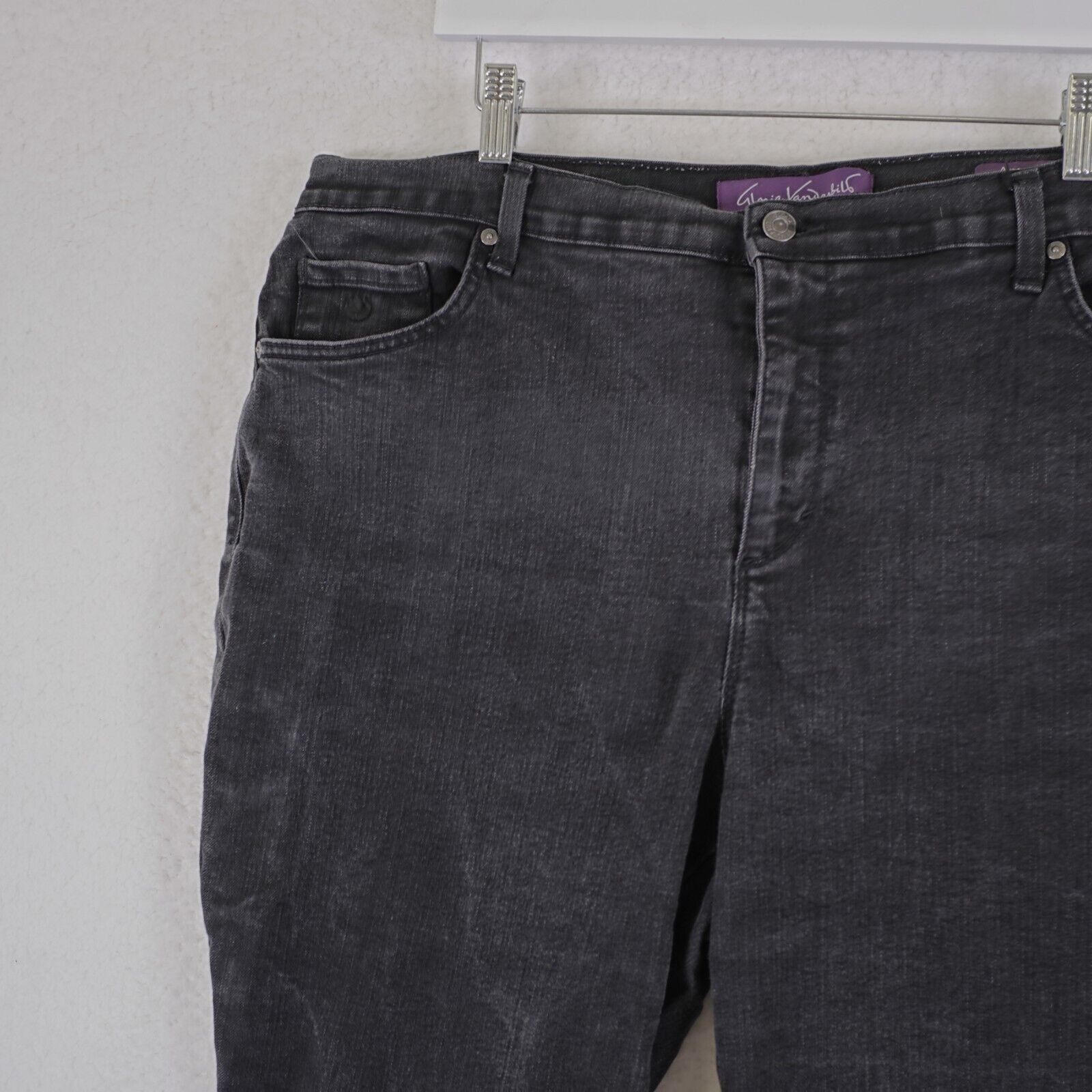 Gloria Vanderbilt Gloria Vanderbilt Amanda Bootcut Black Denim 18W 40/31 High Size 36" / US 14 / IT 50 - 2 Thumbnail