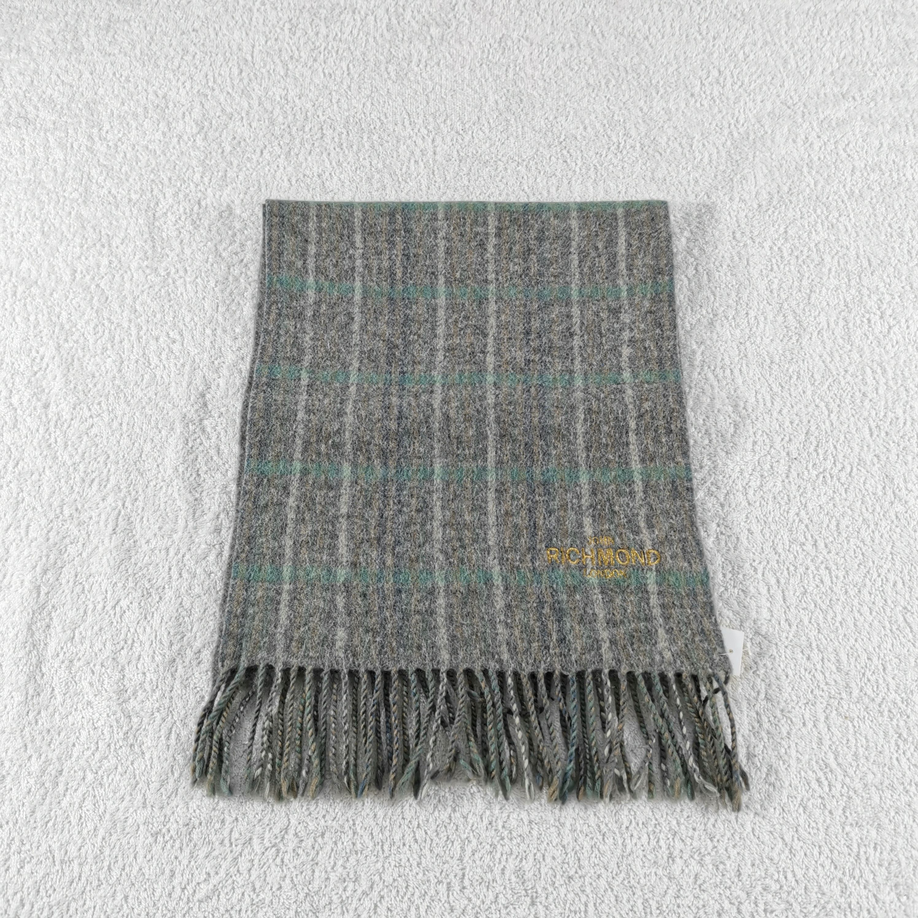 John Richmond Vintage John Richmond Scarf Wool Muffler Cashmere Scarves Size ONE SIZE - 2 Thumbnail
