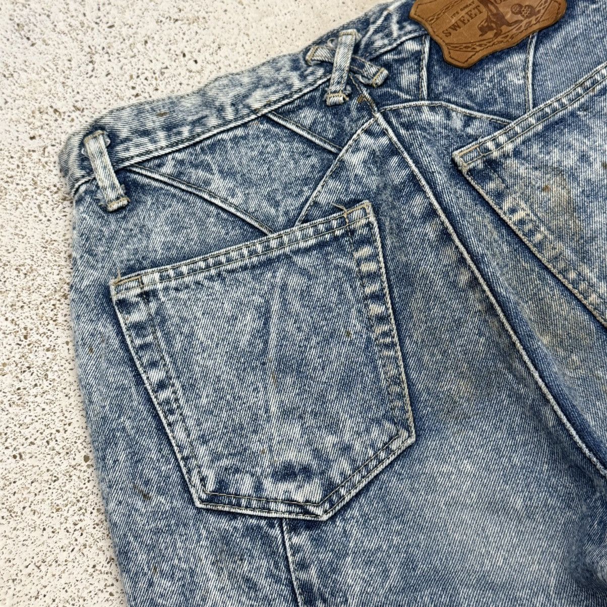 Japanese Brand Vintage High Waist Sweet Camel Bleached Design Denim Pants Size 26" / US 2 / IT 38 - 12 Thumbnail