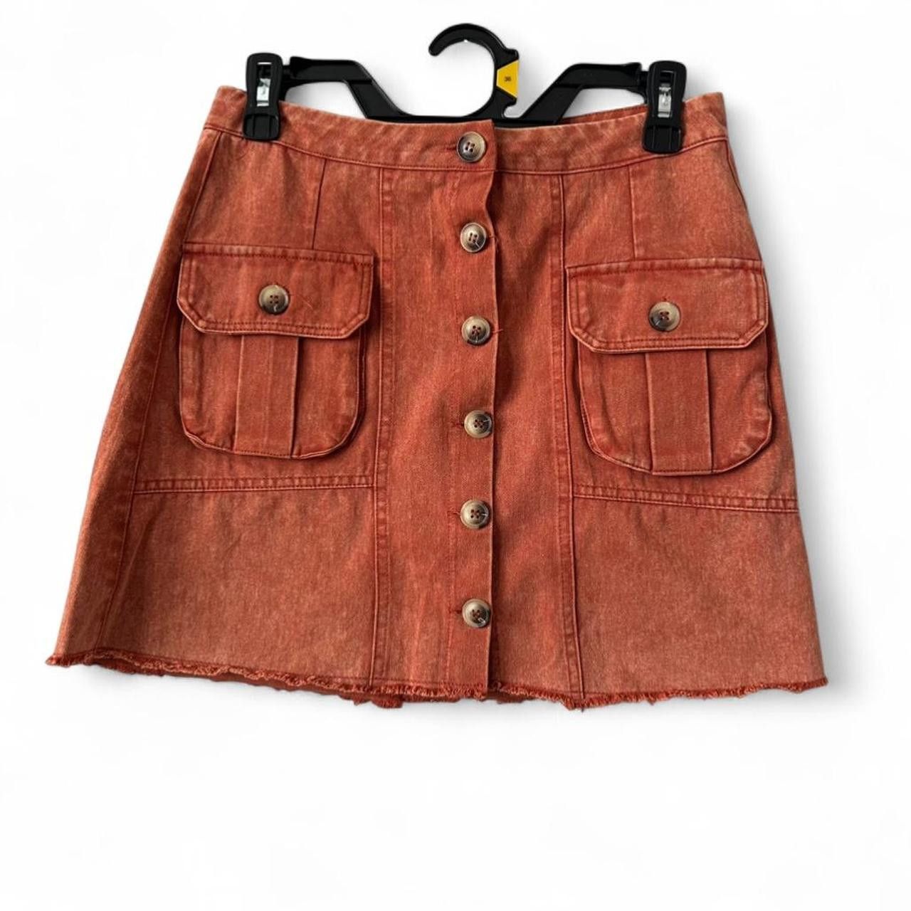 Other She + Sky Rust Cotton Mini Skirt Size 27" / US 4 / IT 40 - 1 Thumbnail
