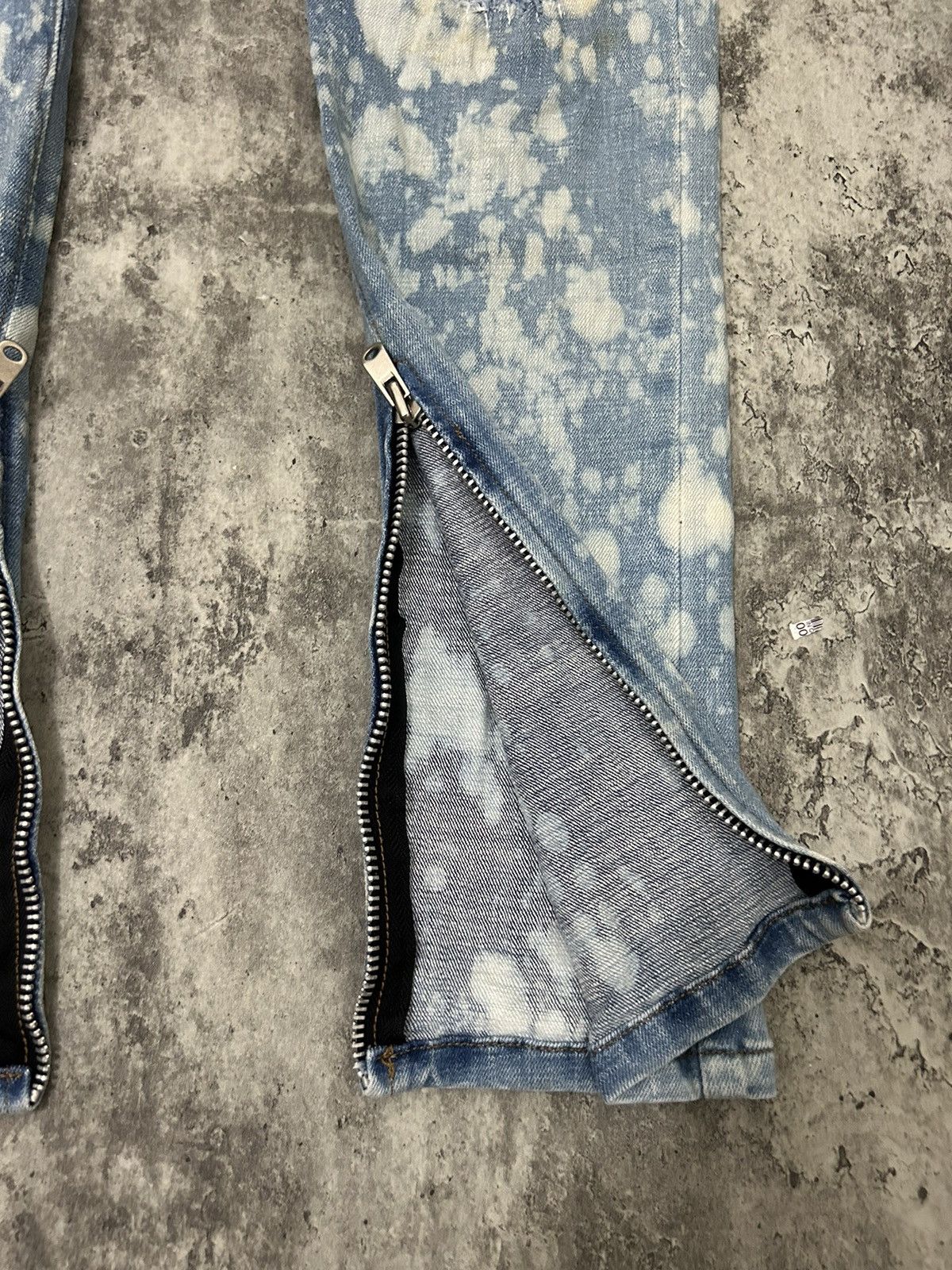 Japanese Brand Halo Tokyo Japan Acid Wash Distressed Jeans Size US 33 - 4 Thumbnail