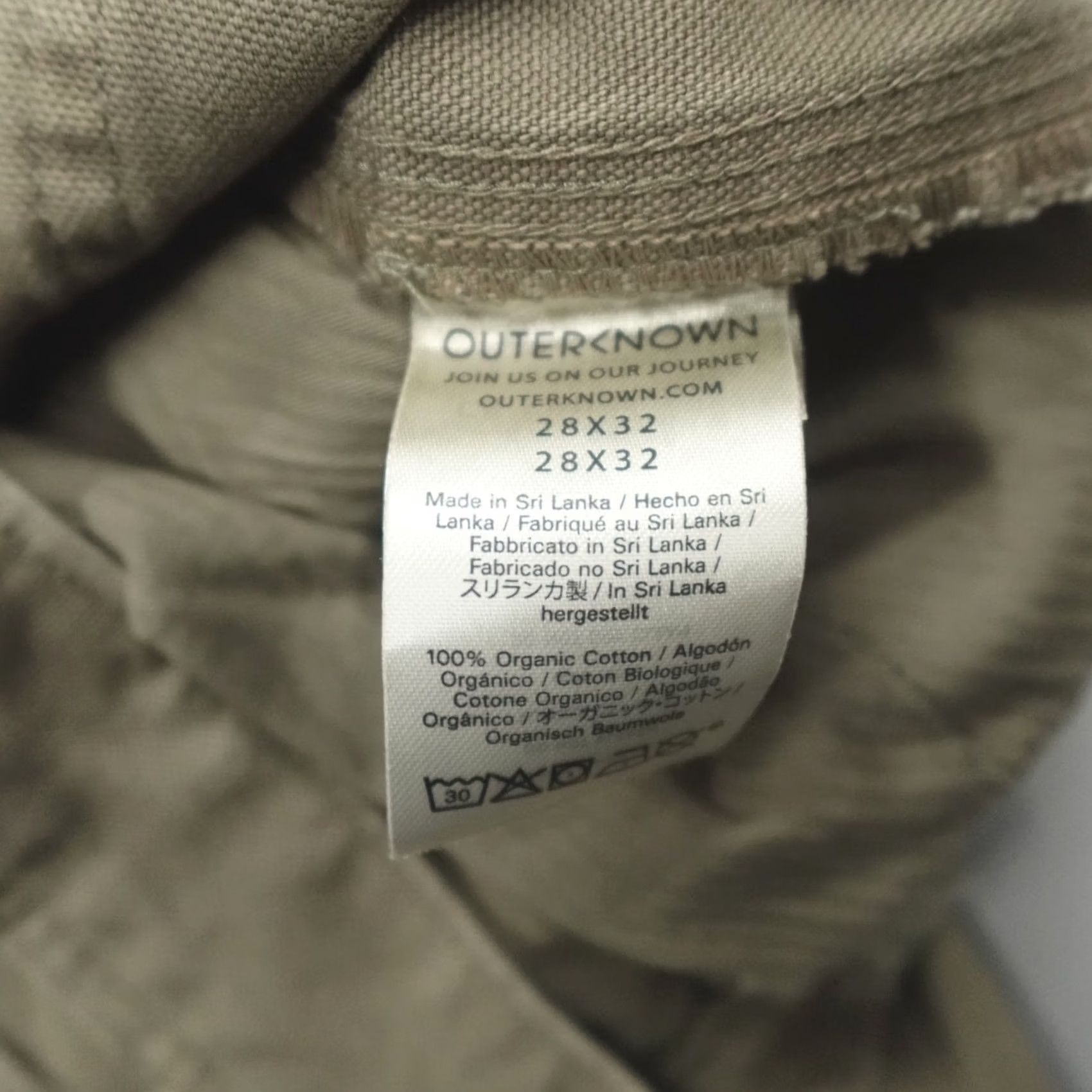 Outerknown Outerknown The Craftsman Pants Carpenter Men Size 28x32 Beige Organic Cotton Canvas Relaxed Straight Cargo Pockets Workwear Pants crafting Mens Size US 28 / EU 44 - 3 Thumbnail