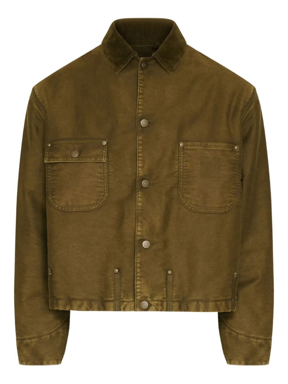 Maison Margiela o1w1db10526 Cotton Jacket in Khaki Size US XL / EU 56 / 4 - 1 Thumbnail