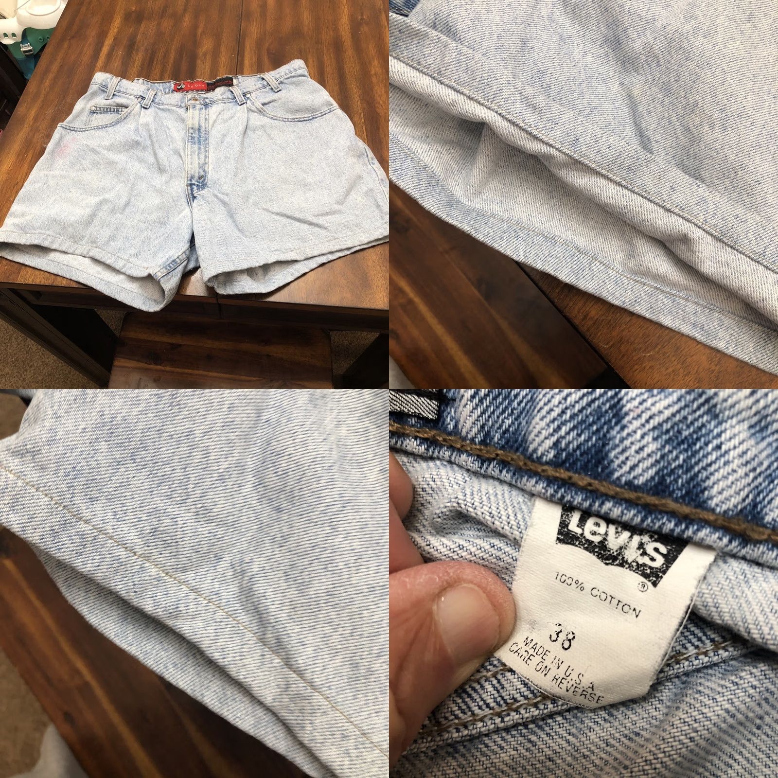 Levi's VTG Levi's Silver Tab Shorts 90s Denim Men Size 38 Relaxed High Rise 5-Pocket Blue Vintage Size US 37 - 9 Thumbnail