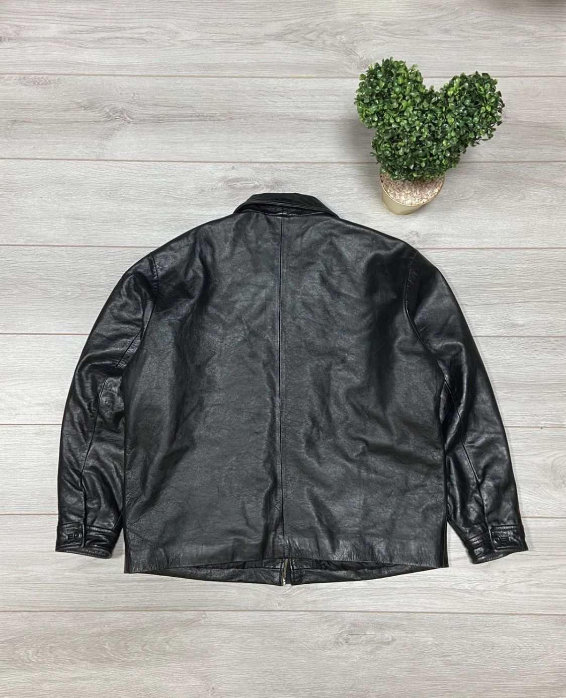 Gap GAP vintage leather jacket zip up Size US XXL / EU 58 / 5 - 7 Thumbnail