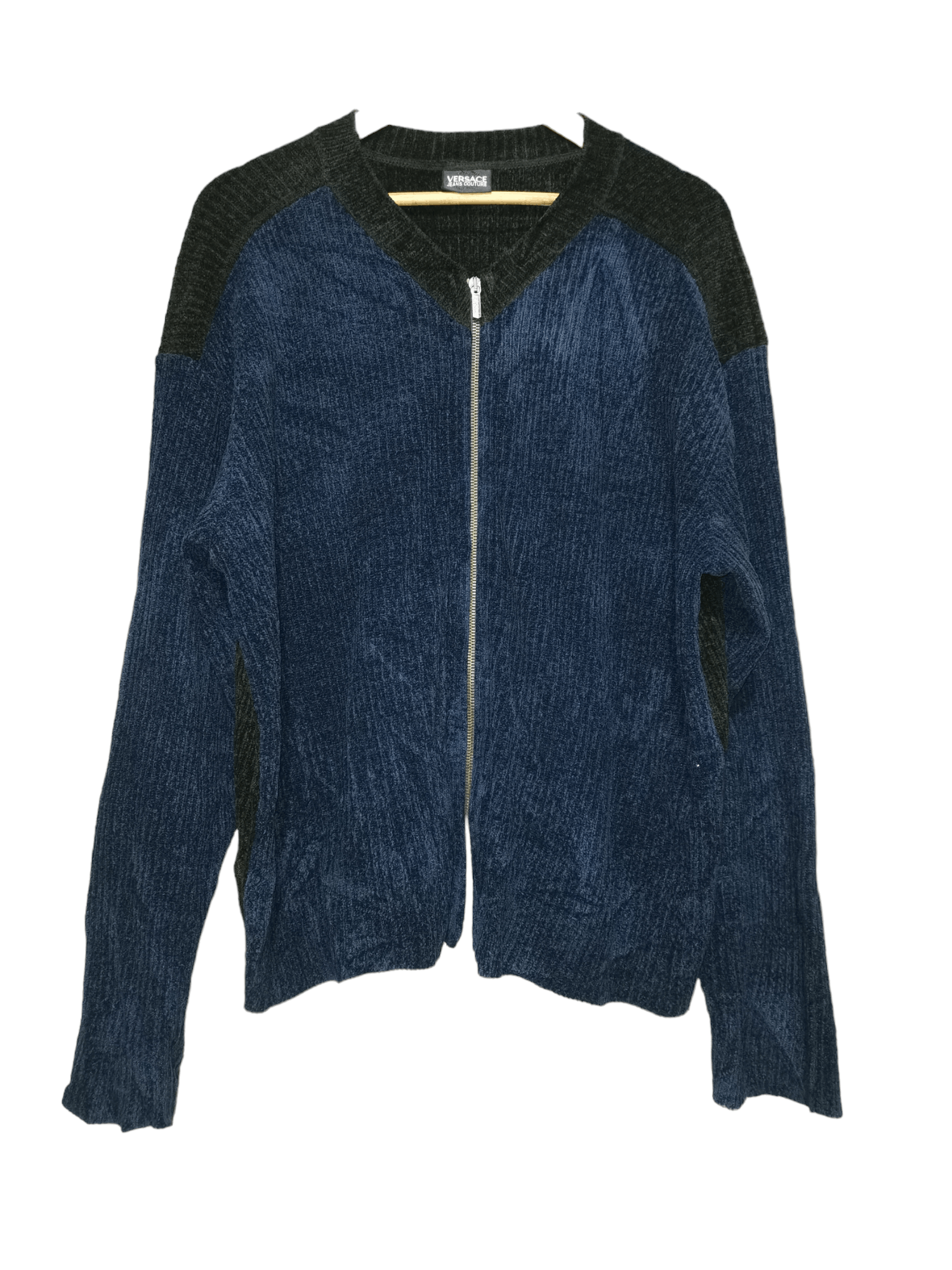 image of Versace Corduroy Bomber Jacket Vintage, Men's (Size Large)