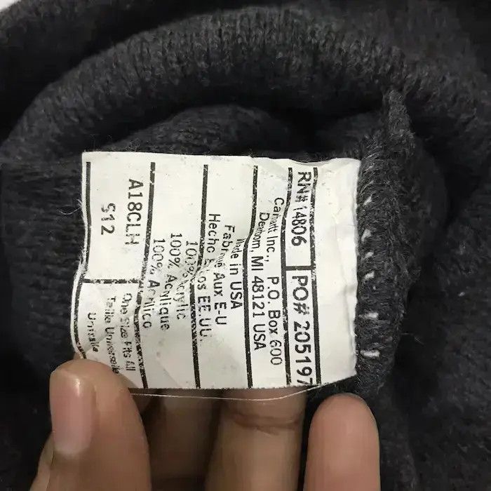 Carhartt × Vintage Carhatt Plain Beanie Hat Size ONE SIZE - 5 Thumbnail
