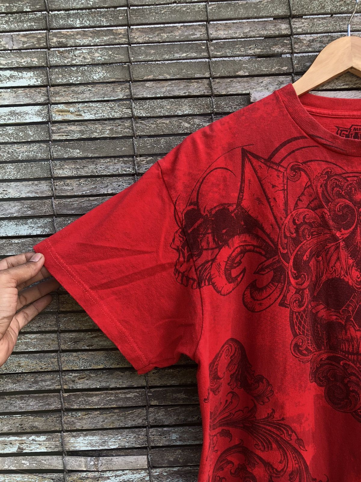 Affliction Vintage Y2K OVP MMA Elite Skulls Gothic Tee Size US L / EU 52-54 / 3 - 6 Thumbnail