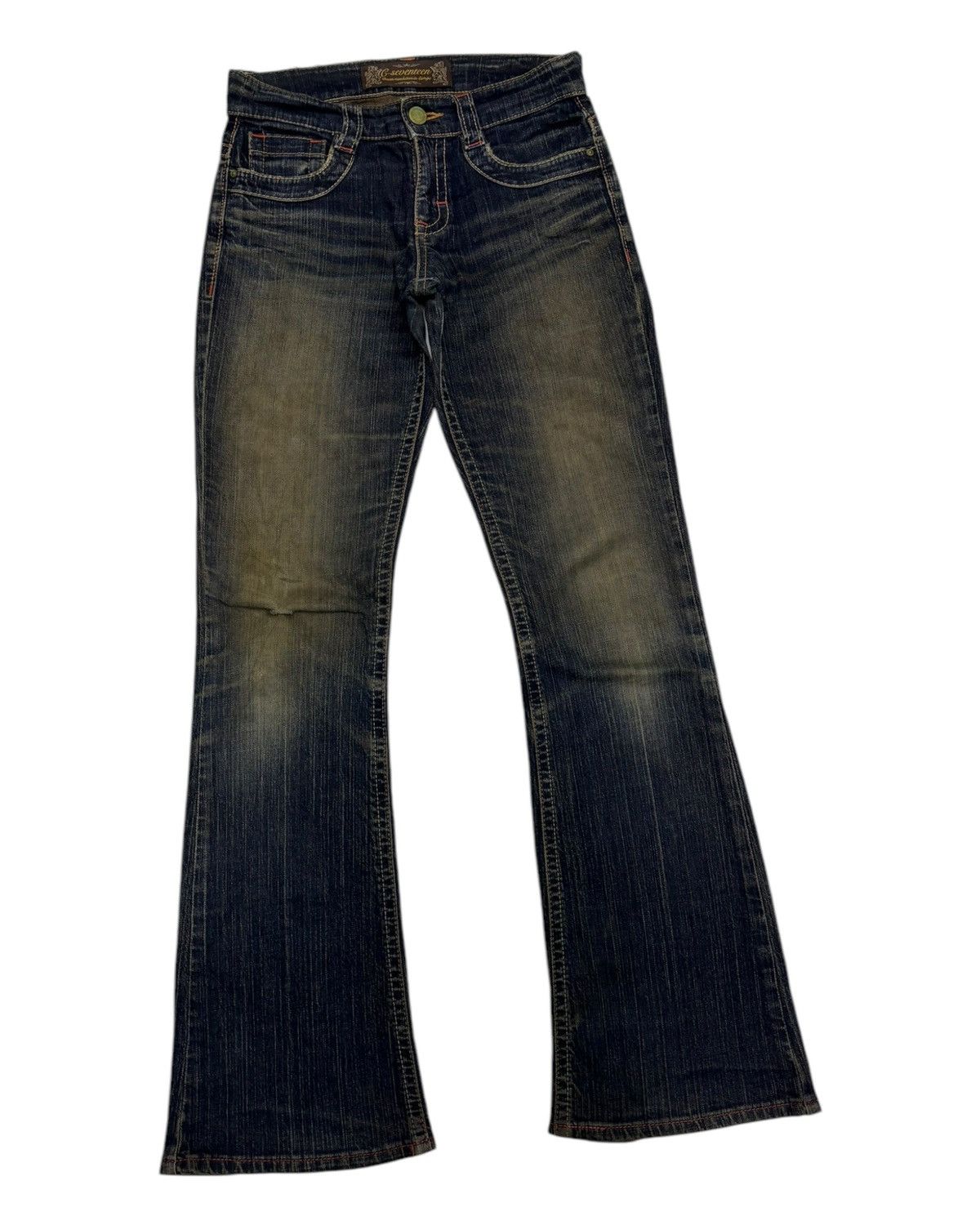 Edwin Flare Jeans C-SEVENTEEN Dark Denim Jean Bootcut Size 29" - 3 Thumbnail