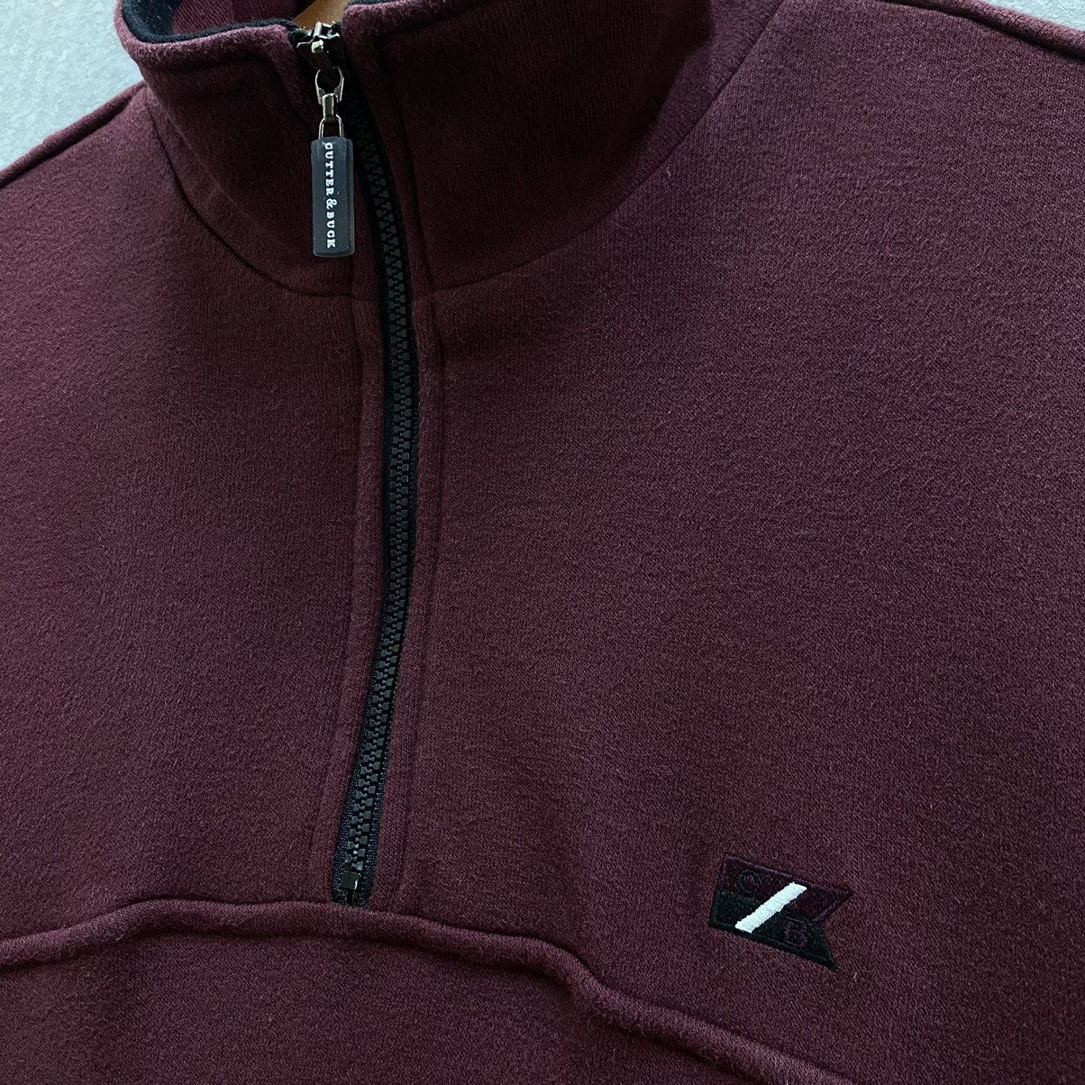 Cutter & Buck Cutter & Buck 1/4 Zip Burgundy Acrylic Rayon Sweatshirt M Size US M / EU 48-50 / 2 - 6 Thumbnail
