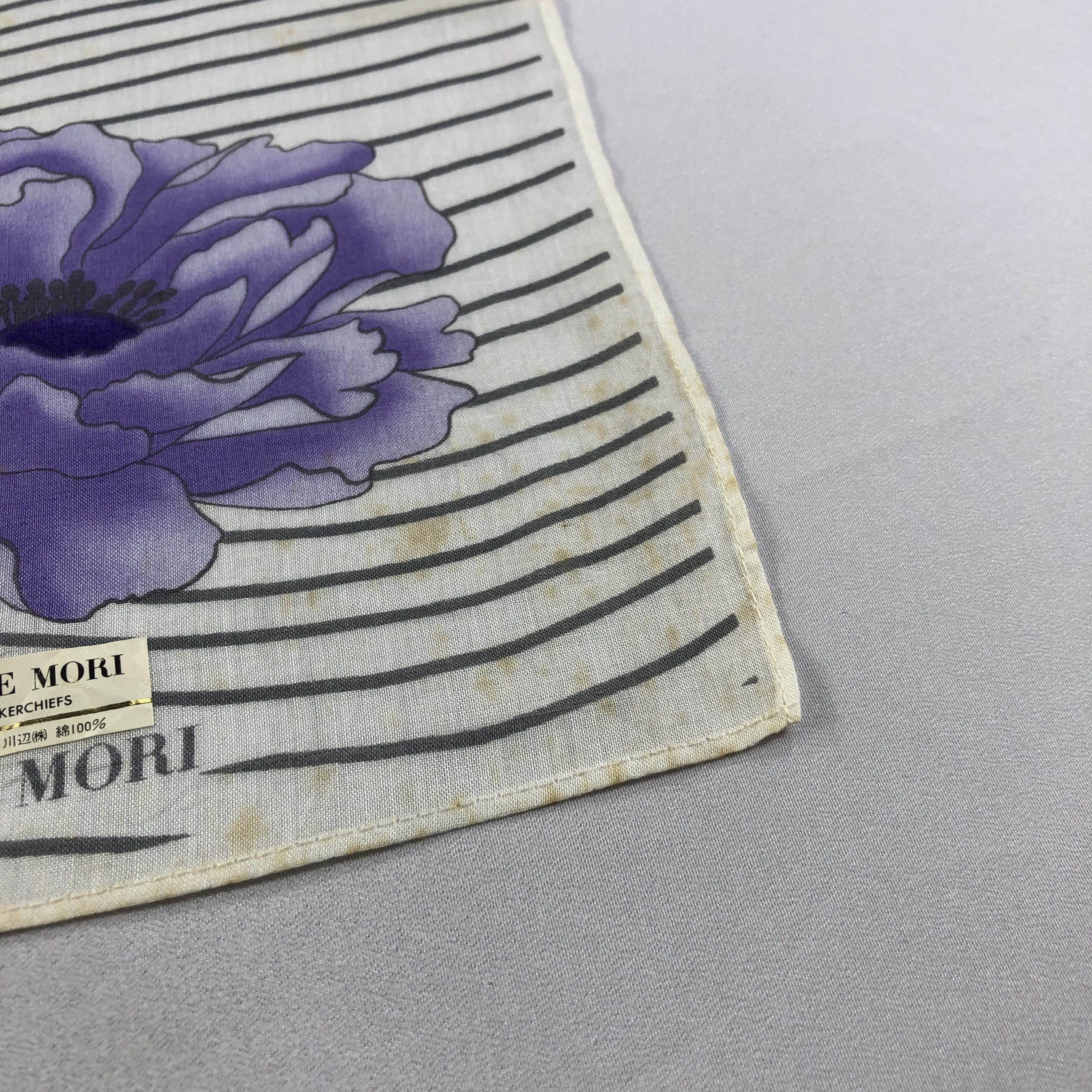 Hanae Mori × Vintage Hanae Mori Handkerchief Neckerchief Bandana H1807 Size ONE SIZE - 5 Thumbnail