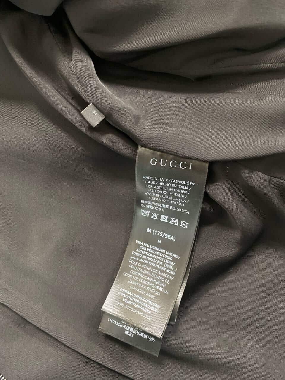 Gucci Giacca in nappa di pelle stretch lavata by demna Size US M / EU 48-50 / 2 - 5 Thumbnail