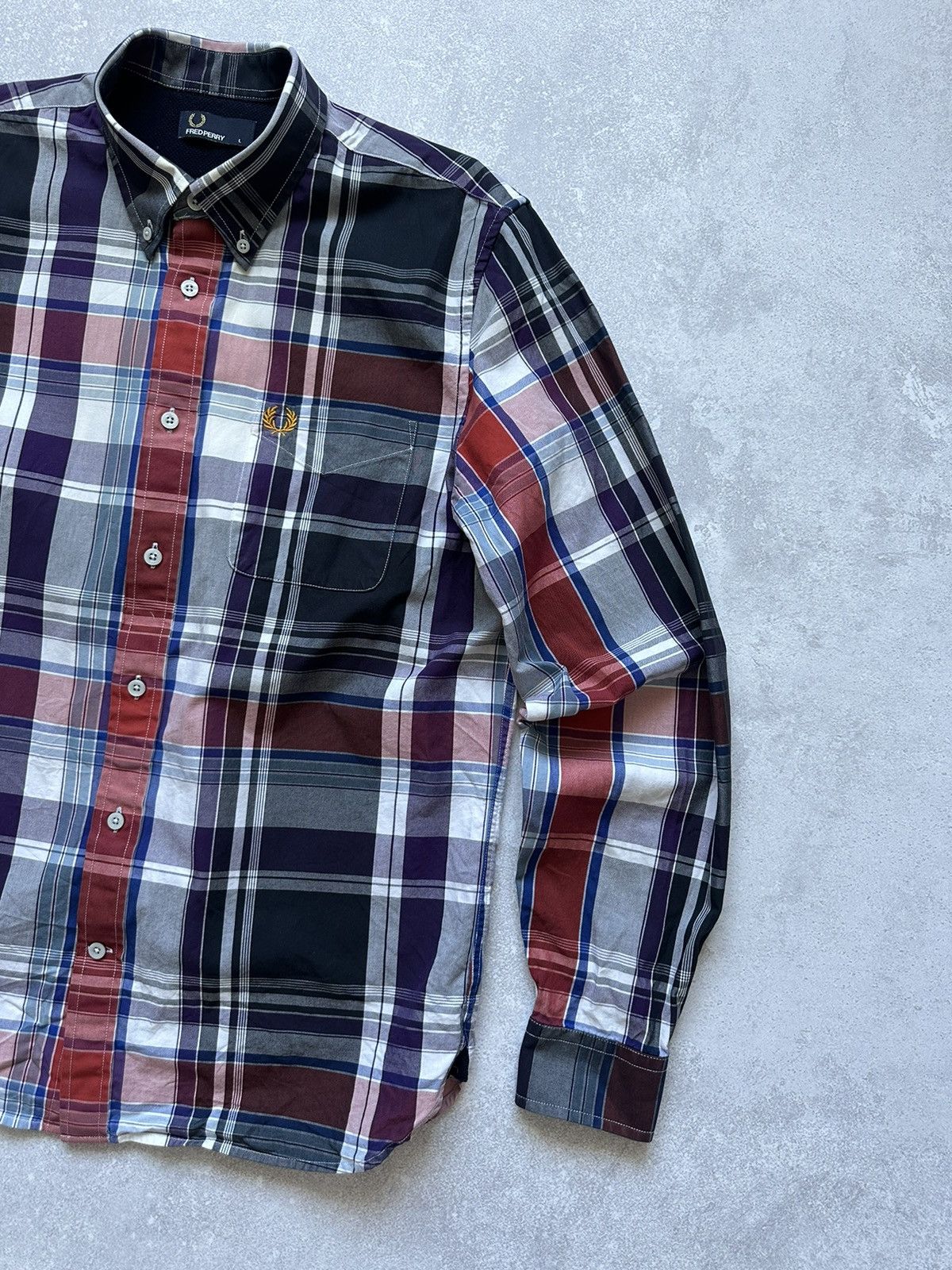 Fred Perry shirts for men fred perry long sleeve multicolor size large Size US L / EU 52-54 / 3 - 2 Thumbnail