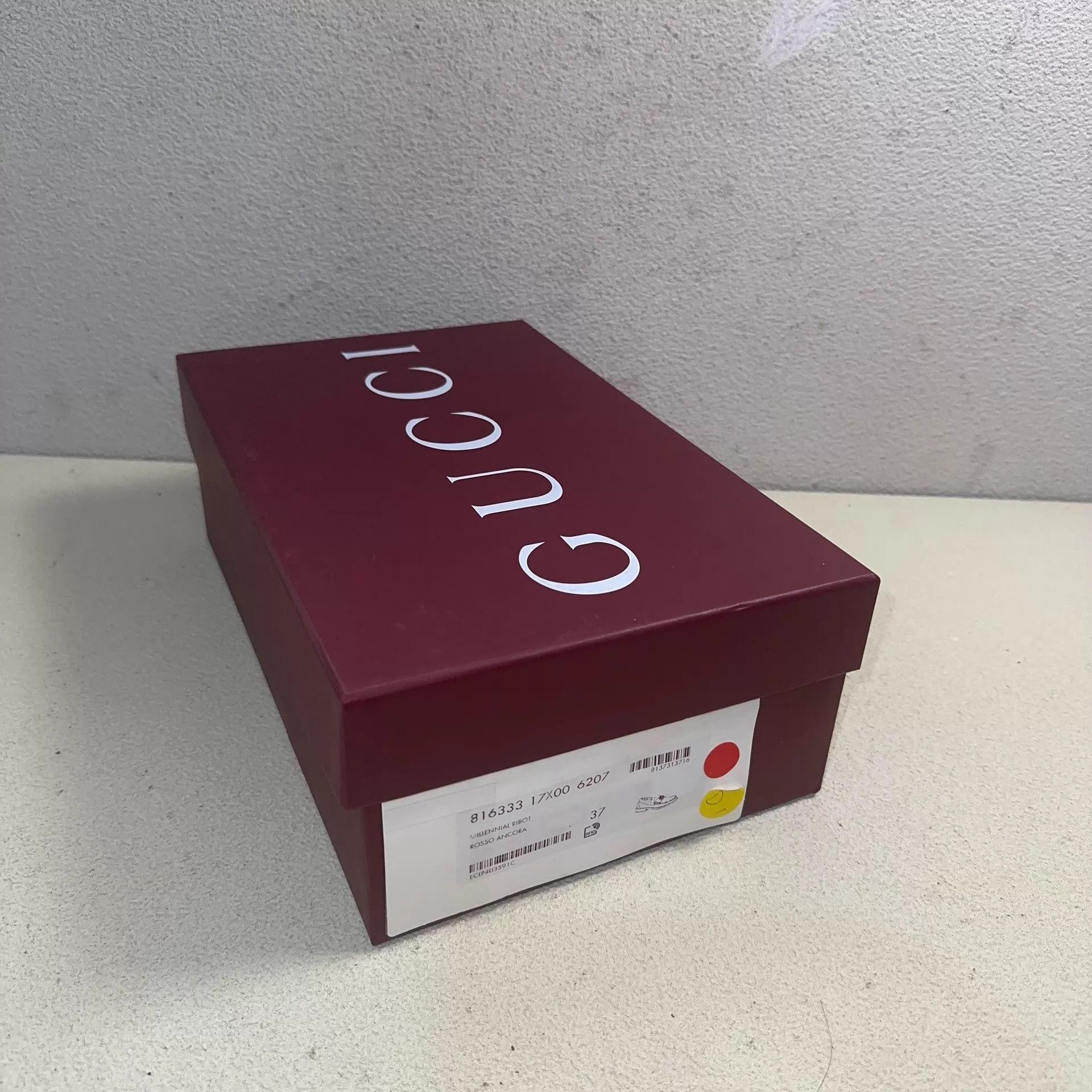 Gucci GUCCI GG Marmont women's deep burgundy low-top loafers Size US 6.5 / IT 36.5 - 6 Thumbnail
