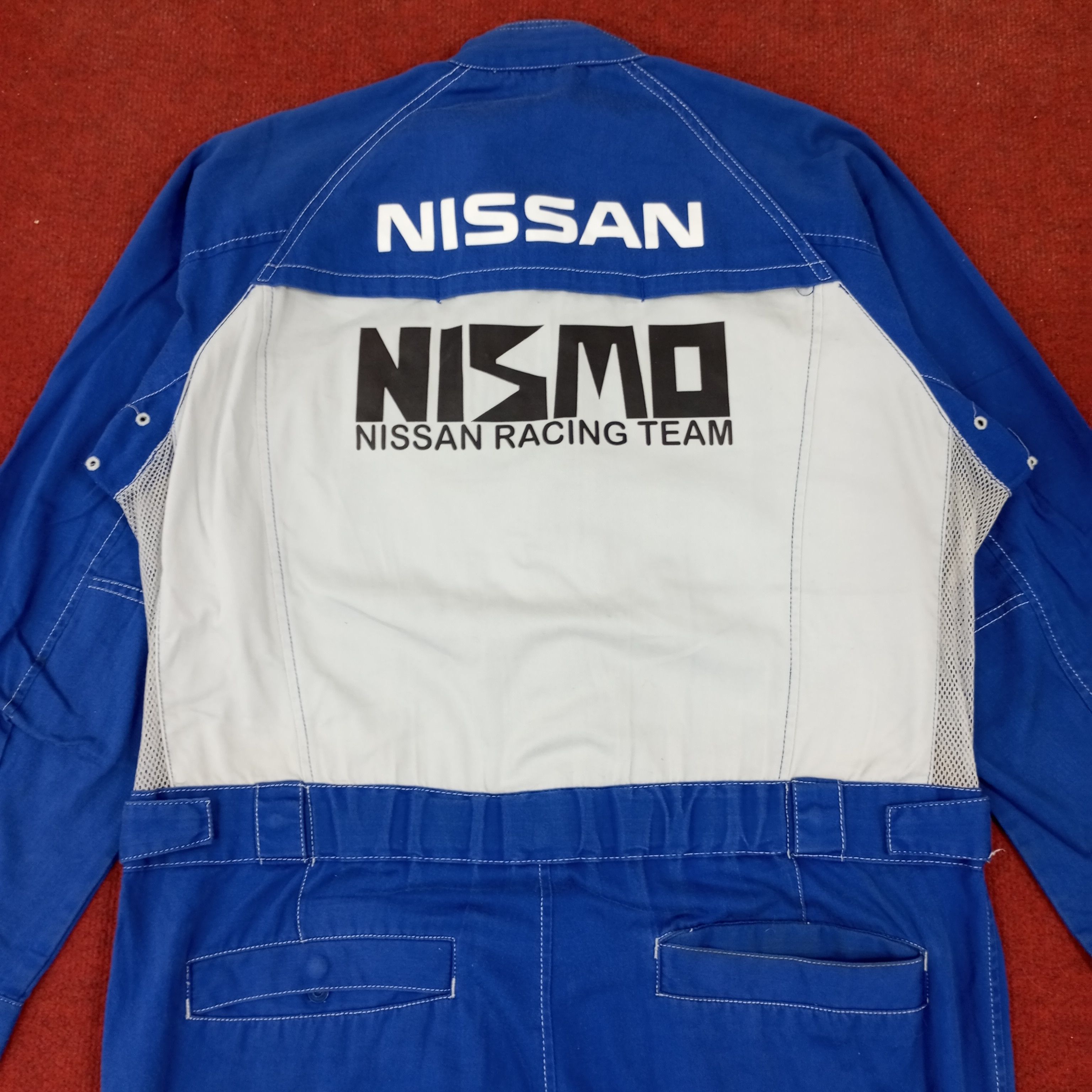 Japanese Brand × Vintage Nismo Nissan Racing Team Workwear Custom Art Coverall Jacket Size US M / EU 48-50 / 2 - 2 Thumbnail