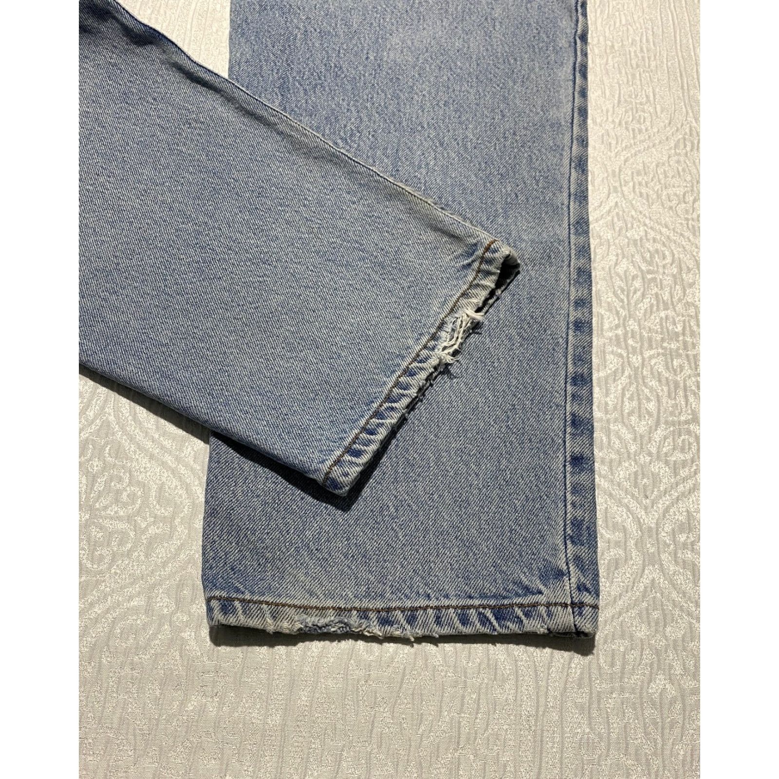 Calvin Klein VINTAGE Calvin Klein Jeans Men's 34×32 Straight 5-Pocket USA Union Made Blue Denim Jeans 00s Size US 34 / EU 50 - 2 Thumbnail