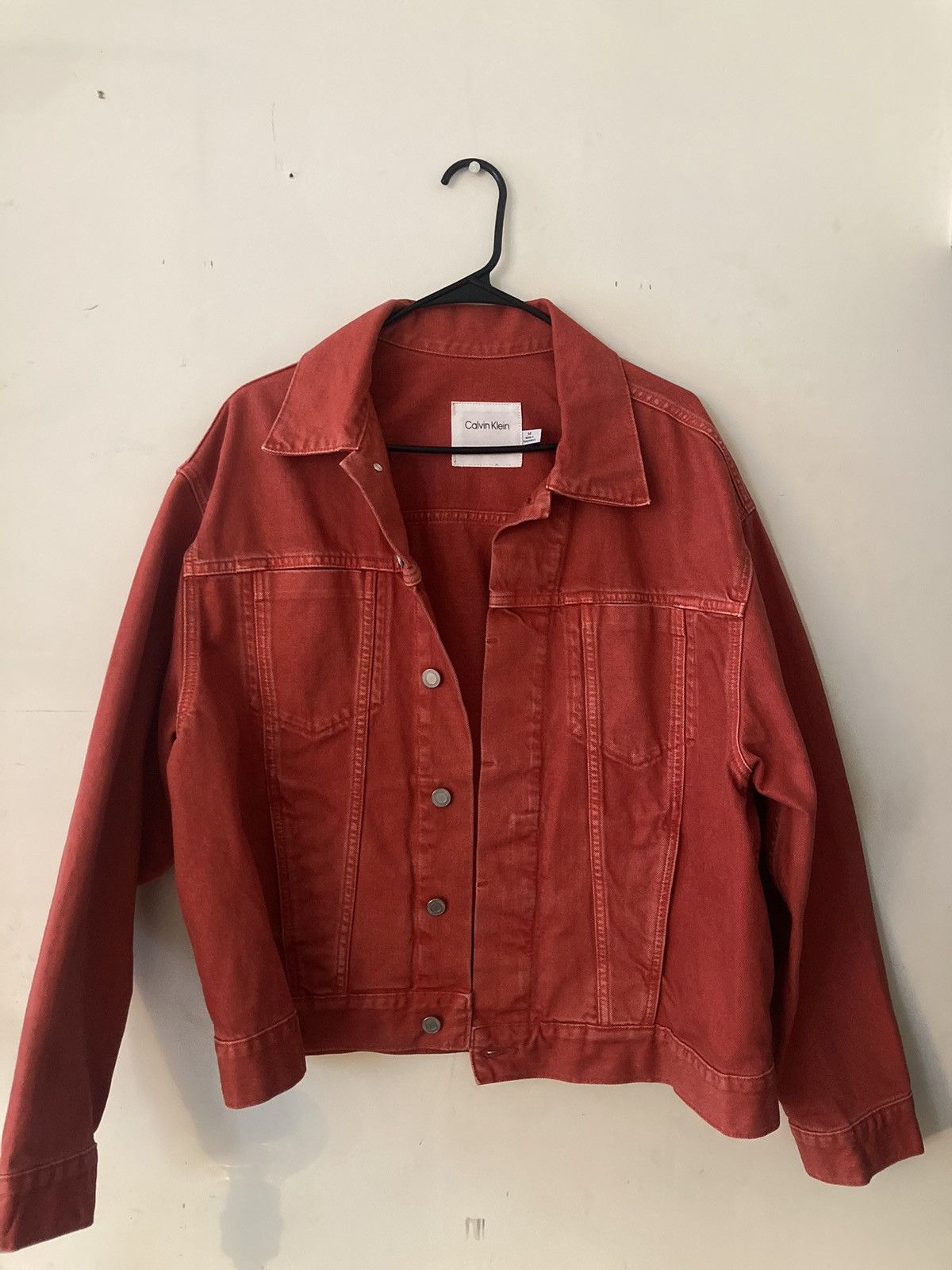 Calvin Klein Red Calvin Klein Jean Jacket Grailed