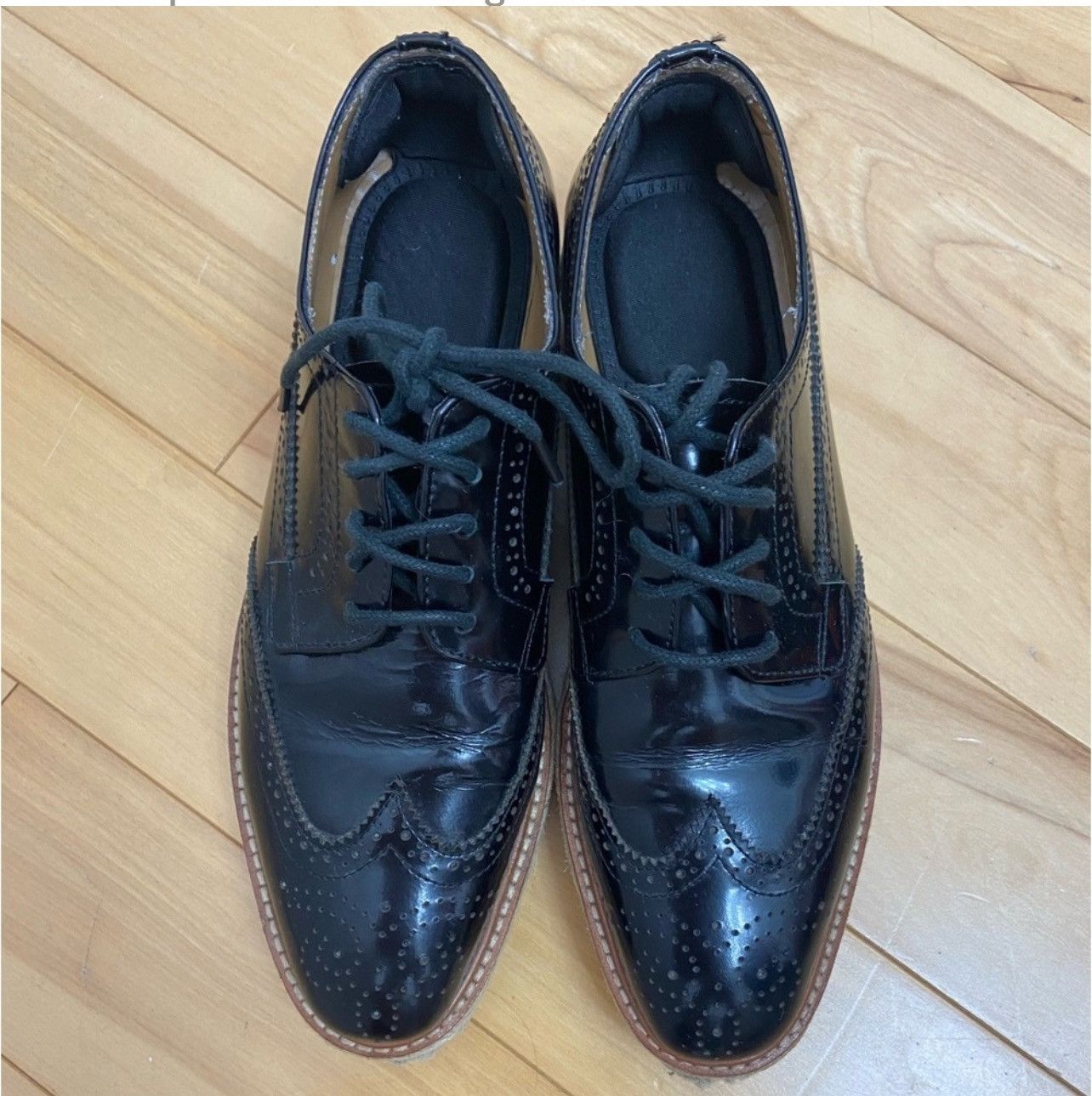 Prada PRADA classic patented leather espadrille lace up shoes 6.5 Size US 6.5 / IT 36.5 - 1 Thumbnail