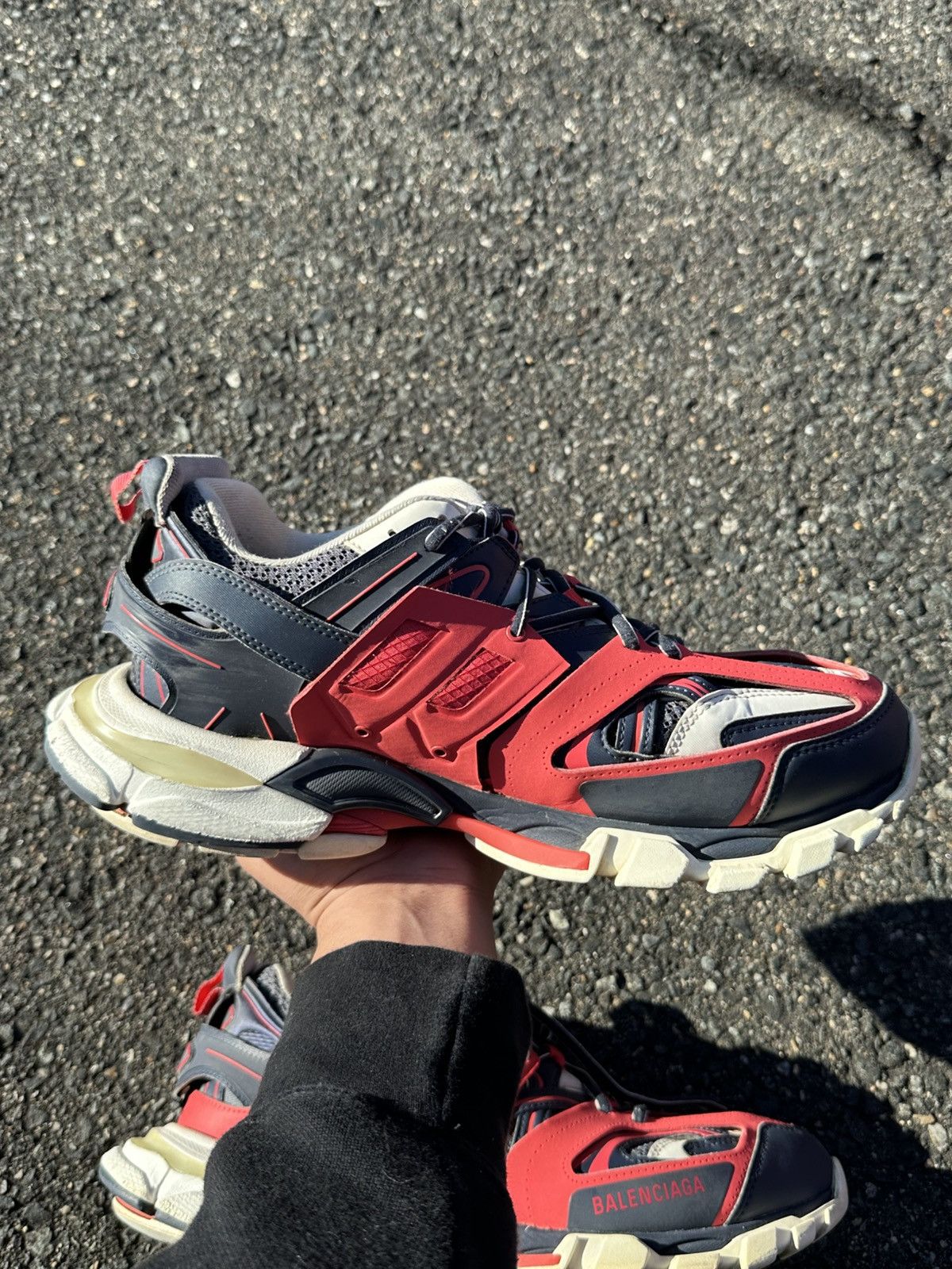 Balenciaga Balenciaga Track LED Red/White Size US 11 / EU 44 - 10 Thumbnail