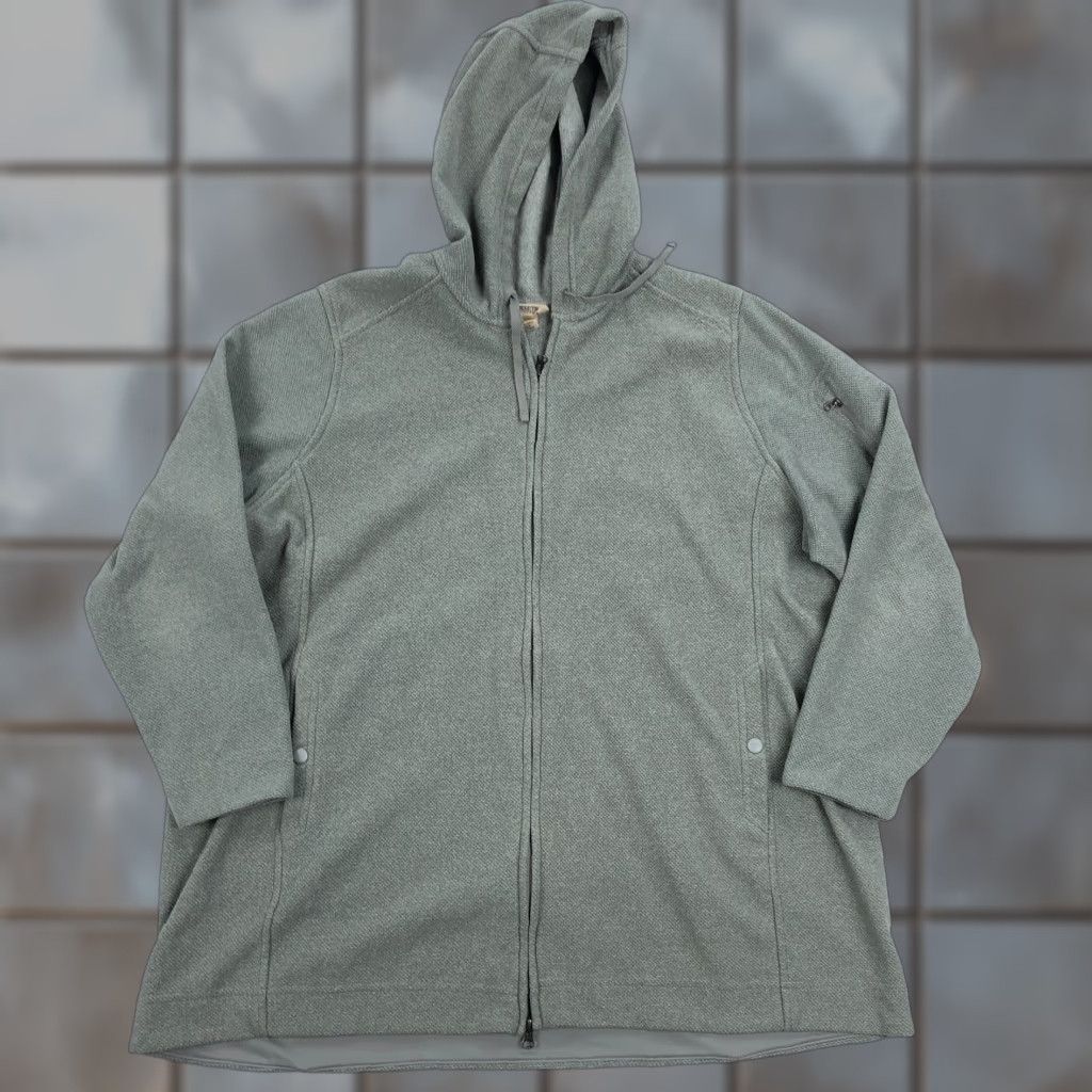Duluth Trading Company Duluth Sweatshirt Womens 2X Plus Gray Hoodie Tunic Length Thermal Cotton Blend Pockets Shirt/Outerwear Winter Fall Spring Size XXL / US 16-18 / IT 52-54 - 1 Thumbnail