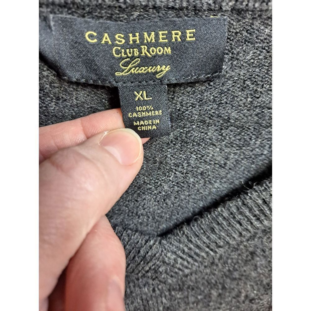 Club Room Cashmere Club Room Luxury 100% Cashmere V-Neck Sweater Soft Size US XL / EU 56 / 4 - 3 Thumbnail
