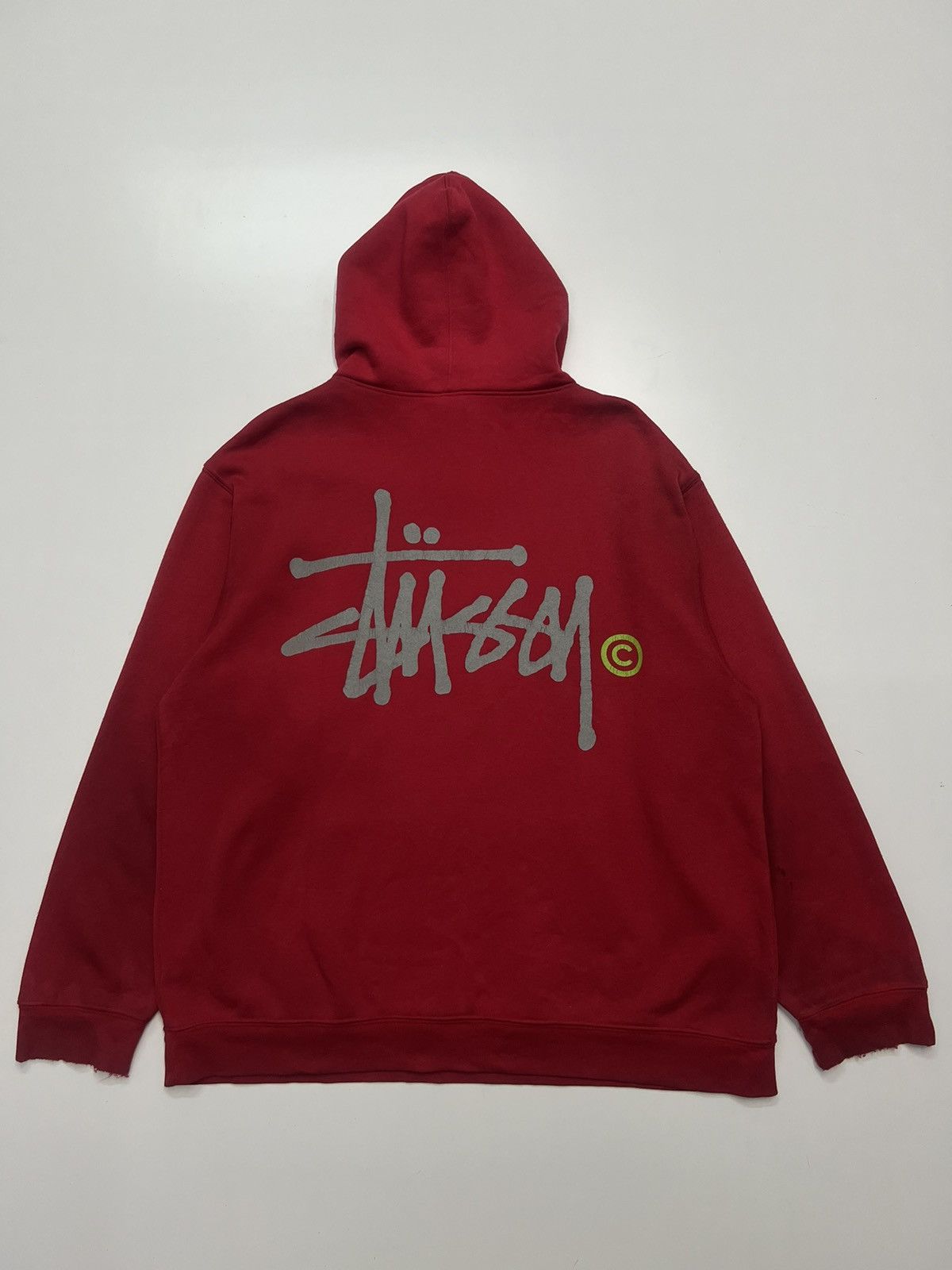 Other VINTAGE STUSSY HOODIE BIG LOGO Size US XL / EU 56 / 4 - 1 Thumbnail
