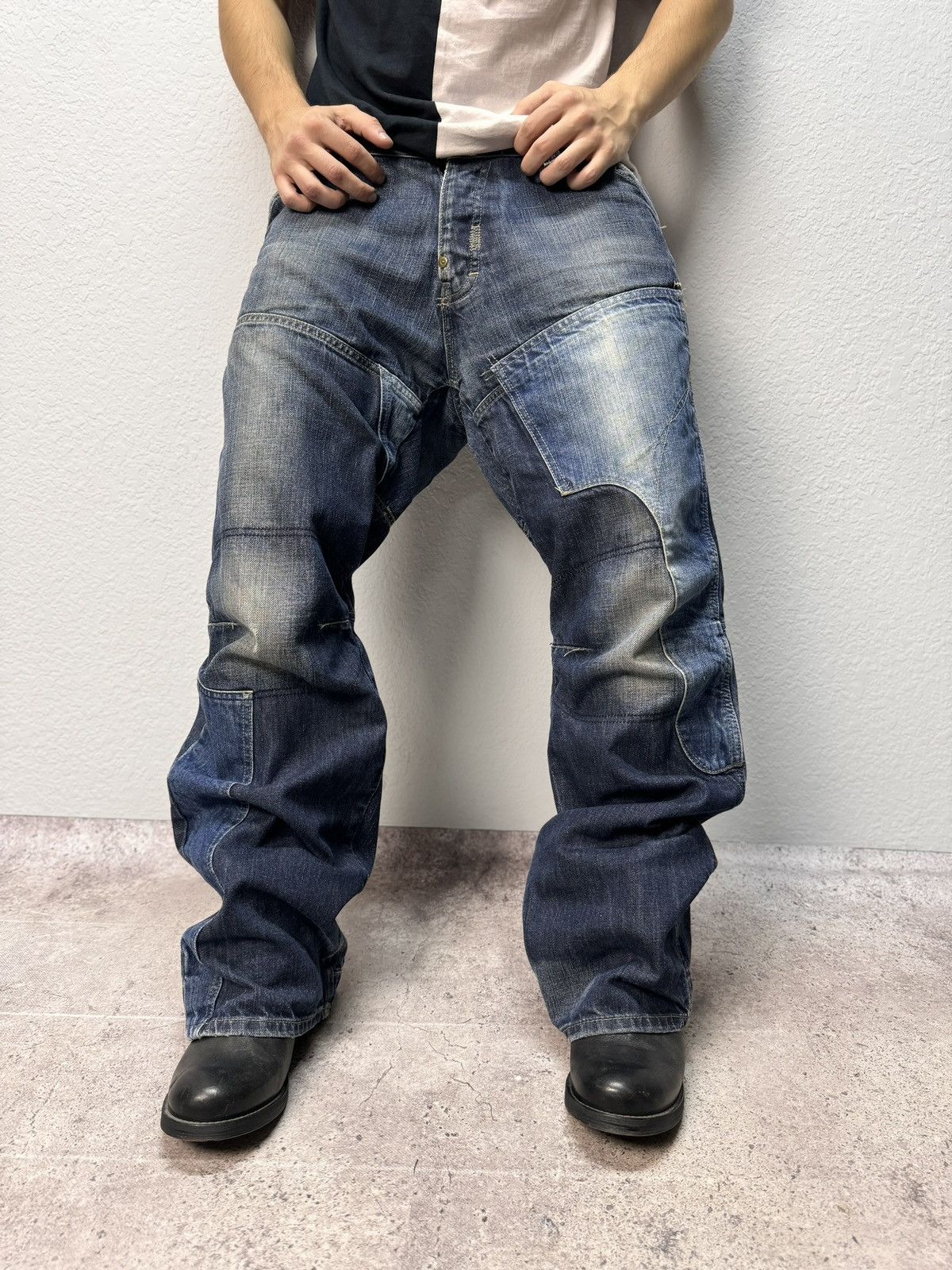 Vintage Vintage Junya Watanabe Style G Star raw Bondage Cargo Pans Size US 34 / EU 50 - 1 Thumbnail