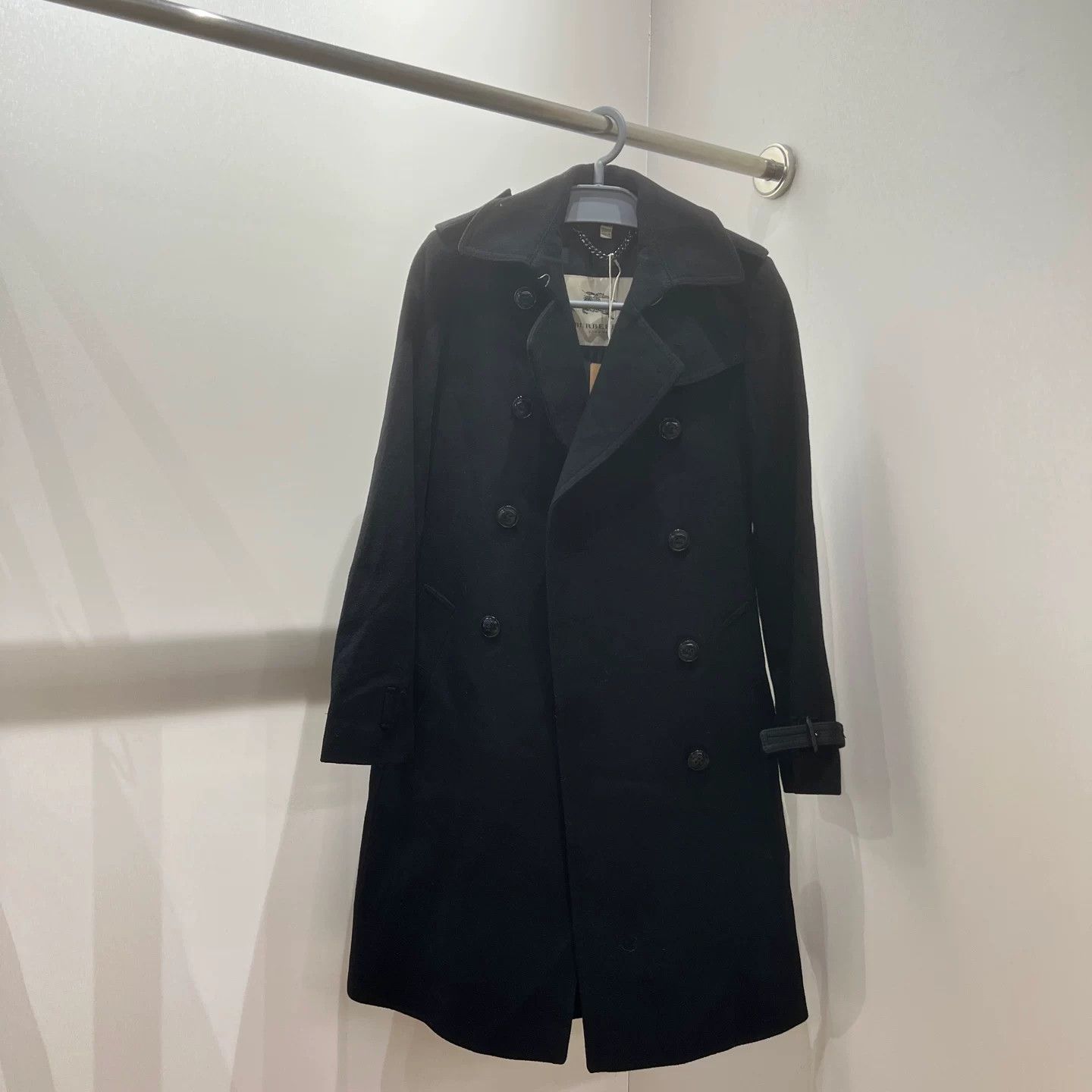 Burberry Burberry Wool Black Coat it_36 Women Size XS / US 0-2 / IT 36-38 - 1 Thumbnail