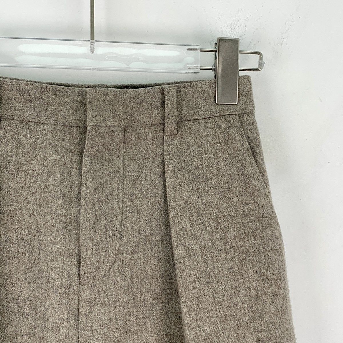 Celine Celine Oatmeal Wool Casual Pants K26WX Size 24" / US 00 / IT 34 - 3 Thumbnail