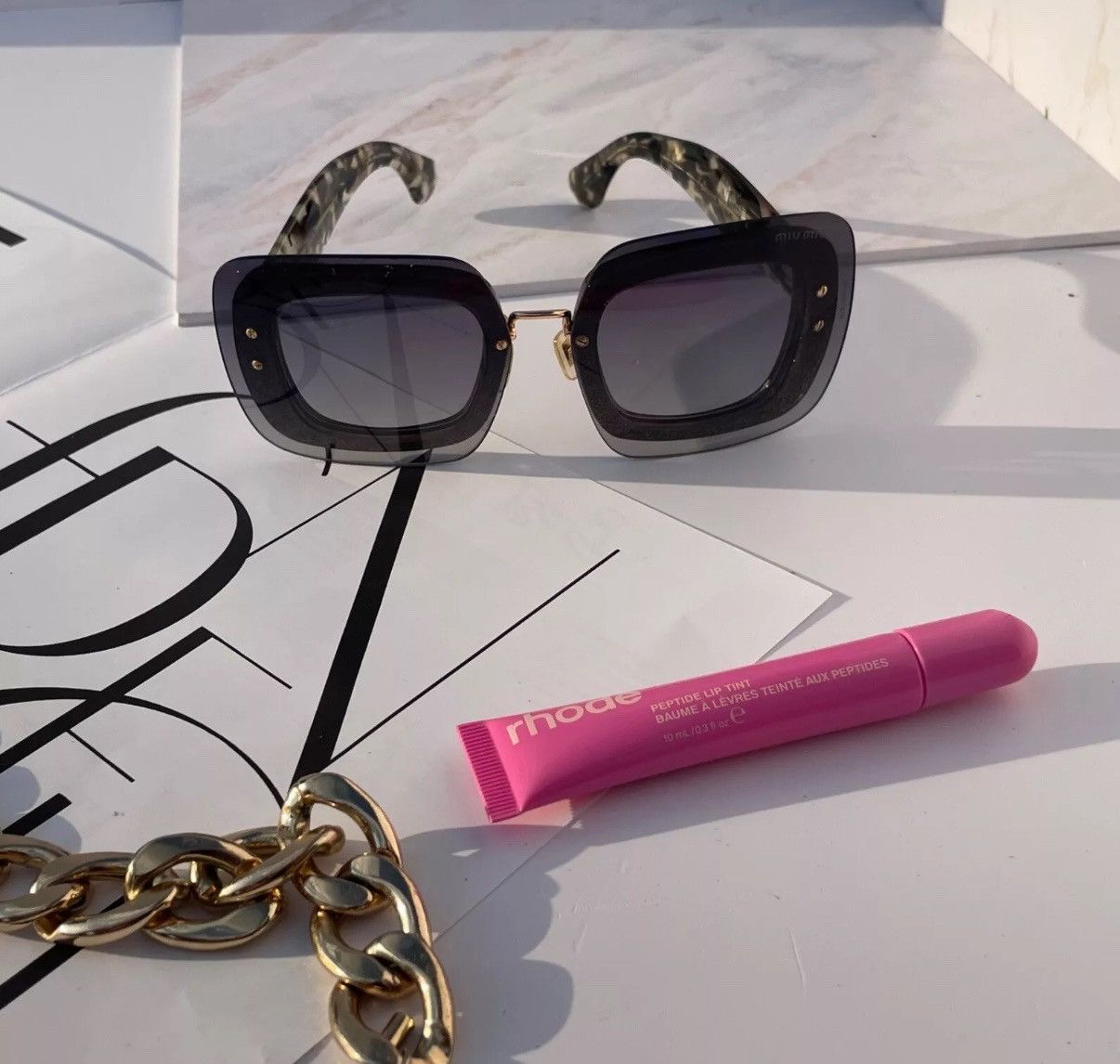 Miu Miu Miu miu sunglasses SMU01R Size ONE SIZE - 2 Thumbnail