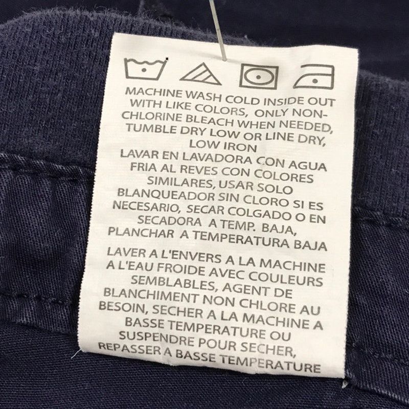 Lee Lee Easy Fit Navy Snap Closure High-Rise Bermuda Shorts 16 Size 37" - 5 Thumbnail