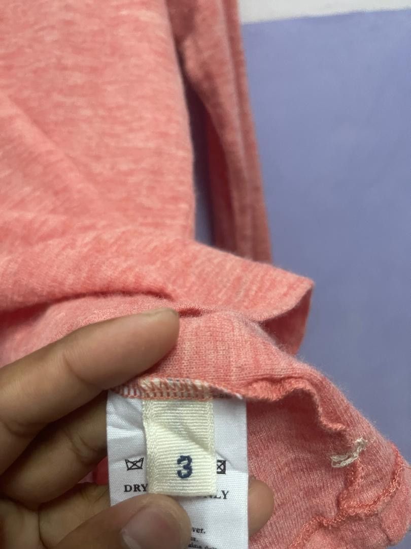 45rpm Vintage R 45rpm V Neck Wool Knit Sweater, Size 3, Pink Size S / US 4 / IT 40 - 10 Thumbnail