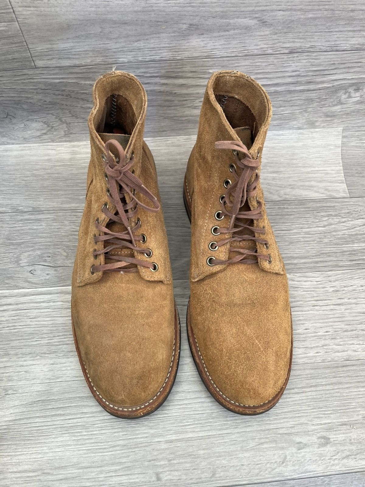 Oak Street Bootmakers Oak street boot maker rough out tan service boots Size US 8 / EU 41 - 3 Thumbnail
