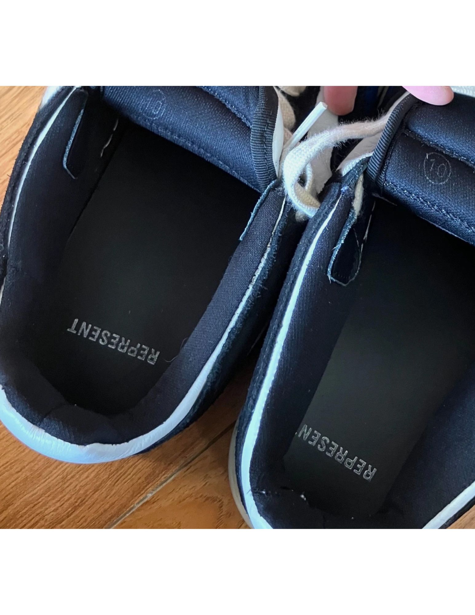 Represent Clo. Represent Apex Sneakers Cobalt/Black/White Leather US11UK10 Size US 11 / EU 44 - 5 Thumbnail